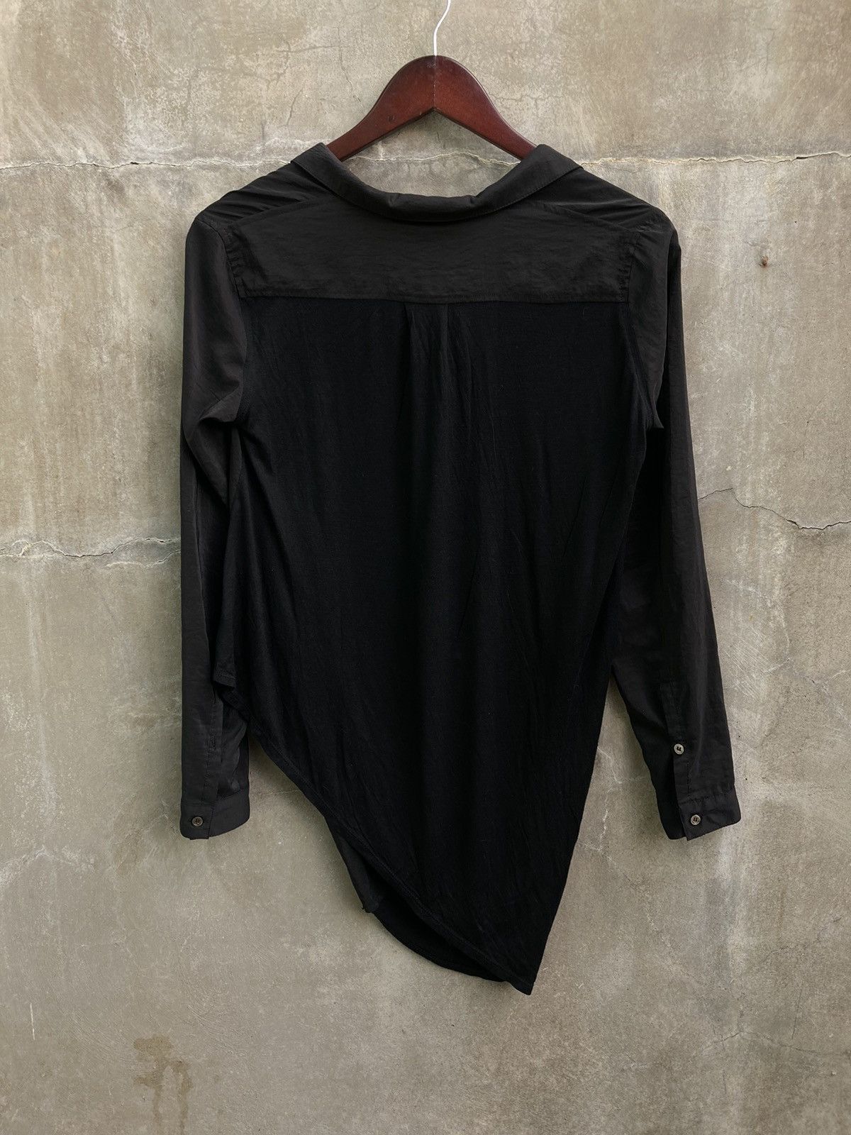Helmut Lang Asymmetrical Buttoned Mini Dress / Shirt Size S / US 4 / IT 40 - 6 Thumbnail