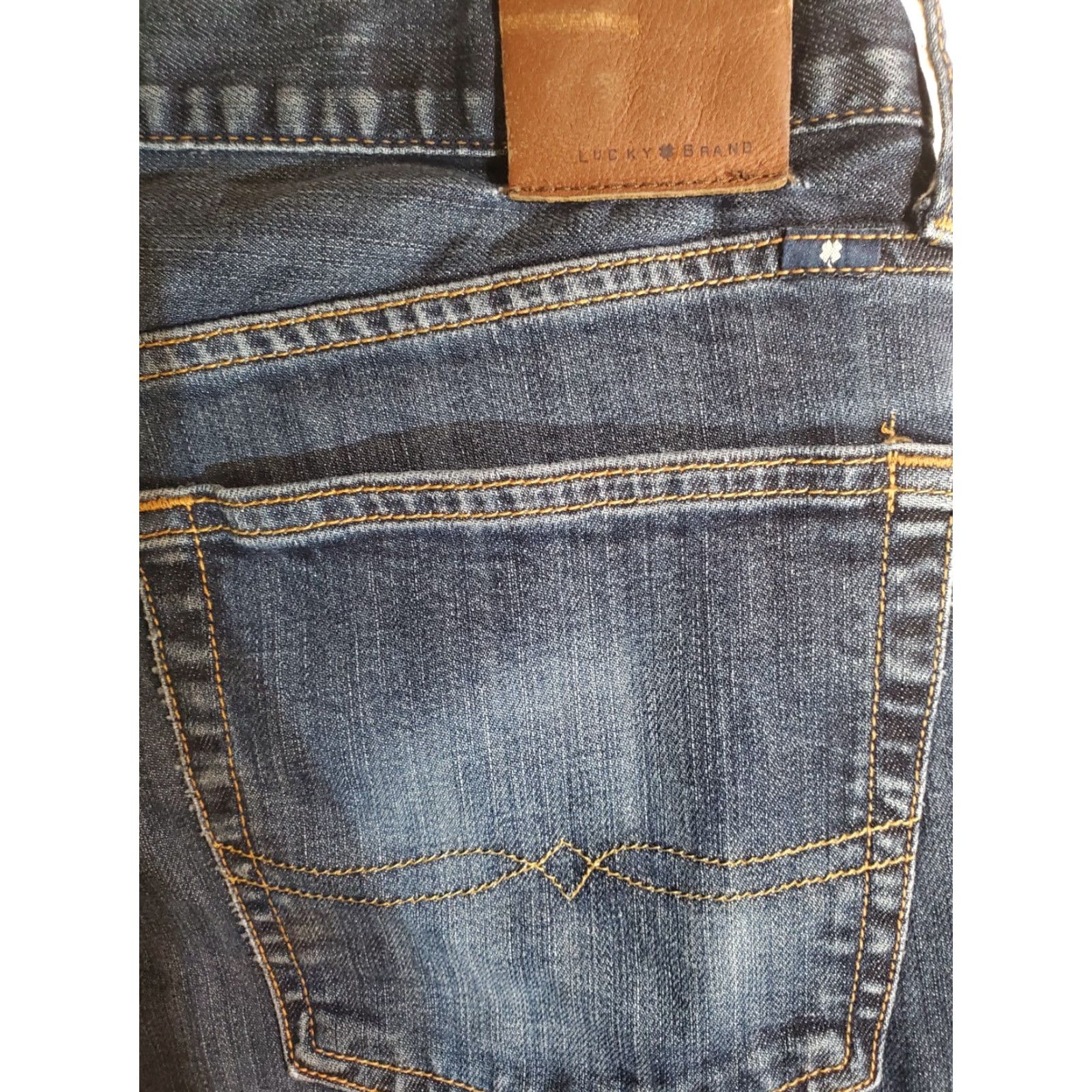 Lucky Brand LUCKY BRAND 221 Original Straight Denim Jeans Men 38X30 Blue Cotton Stretch 5-Pocket Regular Waist Belt Loops Mid Rise Vintage No? Size US 38 / EU 54 - 8 Thumbnail