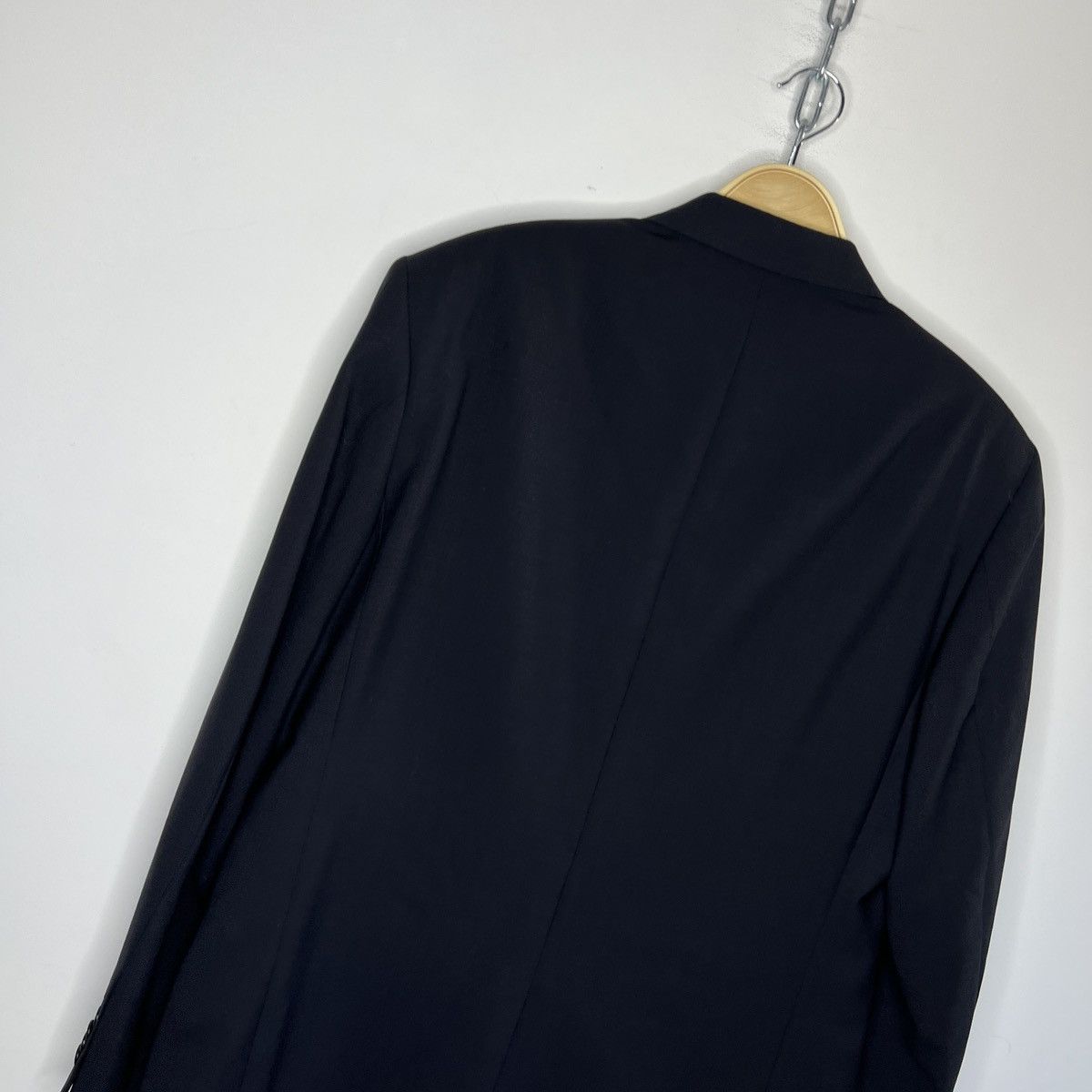 Balmain × Vintage Vintage BALMAIN Black Blazer Wool Jacket L size 42r Size 42R - 12 Thumbnail