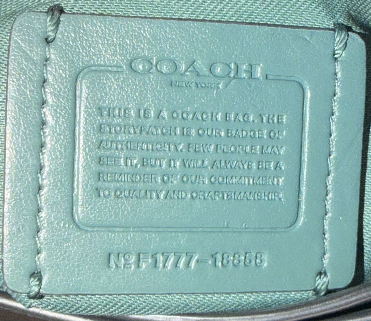 Coach Coach Swagger Teal Leather Shoulder Bag/Purse. Size ONE SIZE - 9 Thumbnail