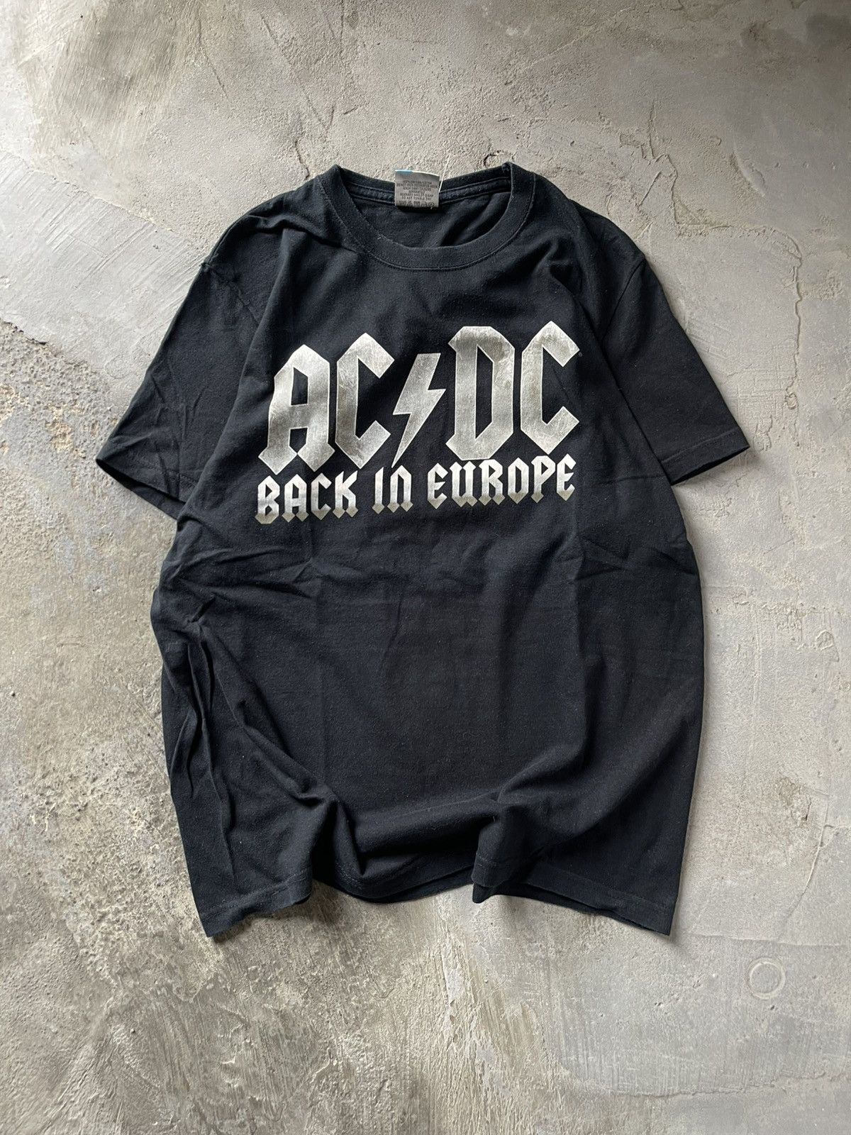 AC/DC AC DC vintage merch shirt Back in Europe tour 2010 BLACK ICE Size US L / EU 52-54 / 3 - 1 Thumbnail
