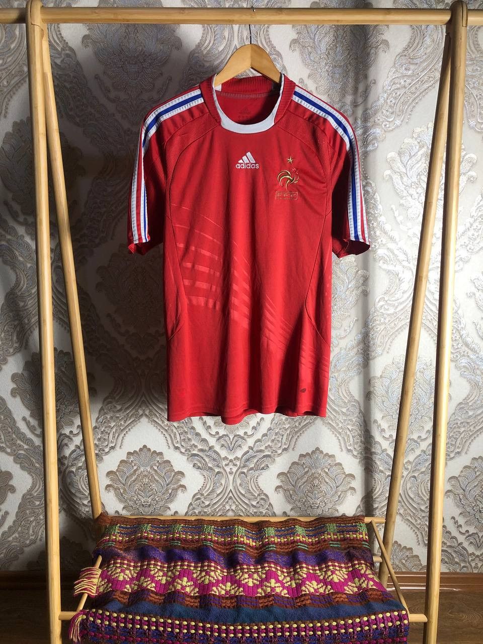 VERY RARE ADIDAS FRANCE 2007 SOCCER JERSEY RETRO Y2K MBAPE
