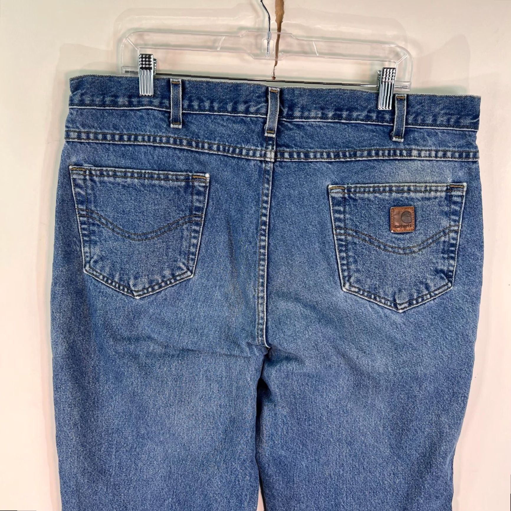 Carhartt Carhartt Jeans 40 x 30 Mens Blue Straight Leg Traditional Fit Size US 40 / EU 56 - 6 Thumbnail