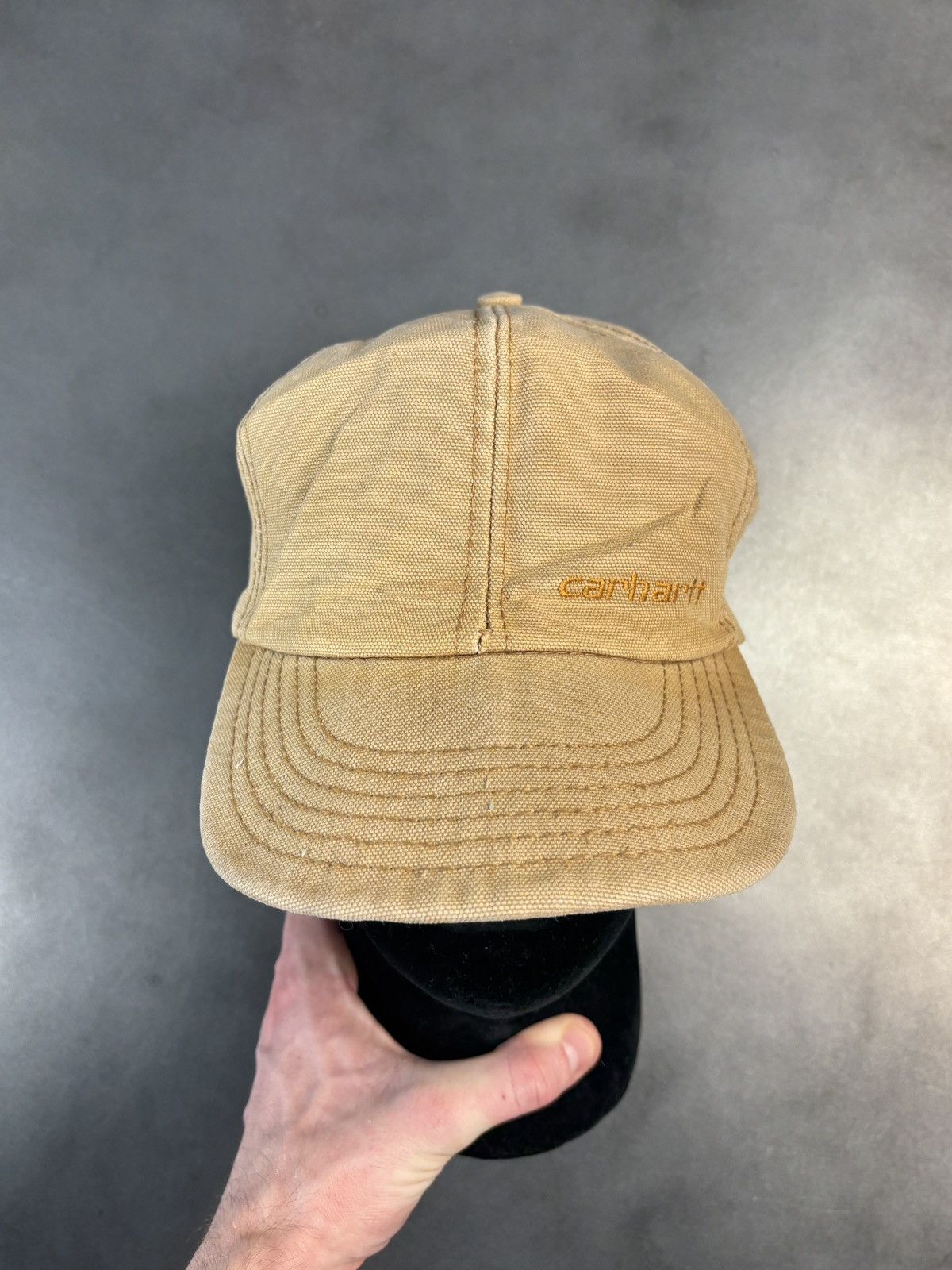 Carhartt × Vintage Vintage Carhartt Hat Duck Canvas Snapback Made in USA Cap 90 Size ONE SIZE - 15 Thumbnail