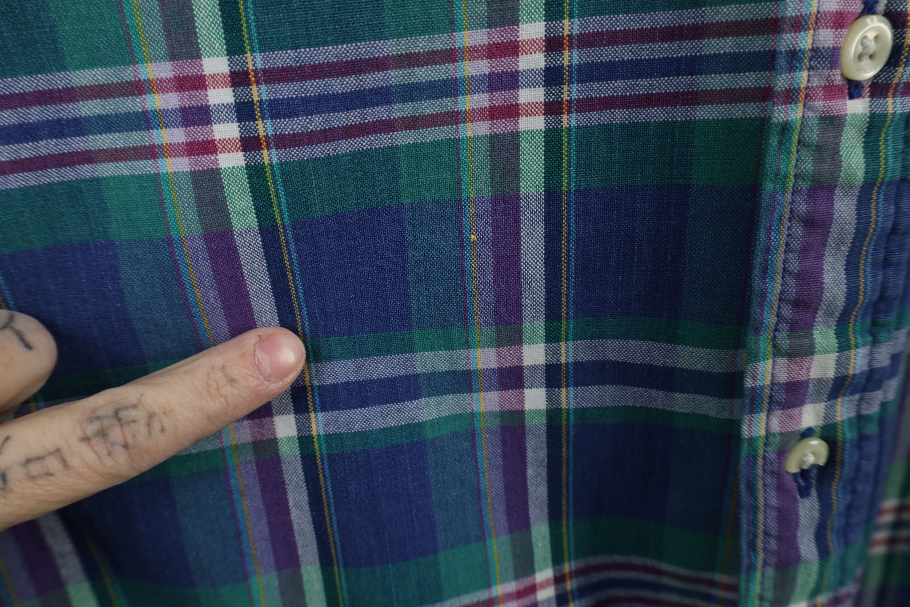 Ralph Lauren × Vintage Vintage 90s Ralph Lauren Madras Plaid Button Down Shirt Size US XL / EU 56 / 4 - 5 Thumbnail