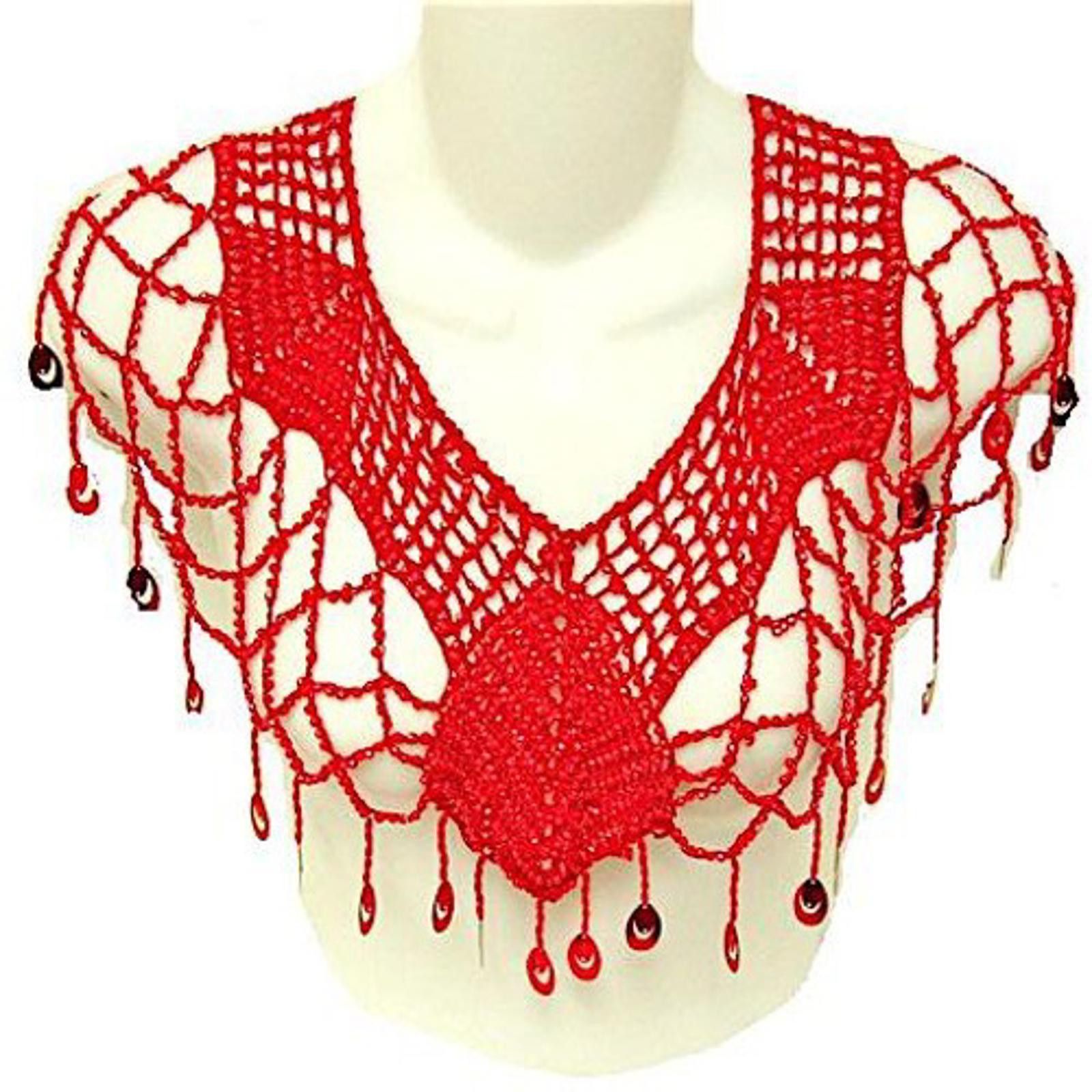 Designer Sequin LightWeight Shawl Red Size ONE SIZE - 1 Preview