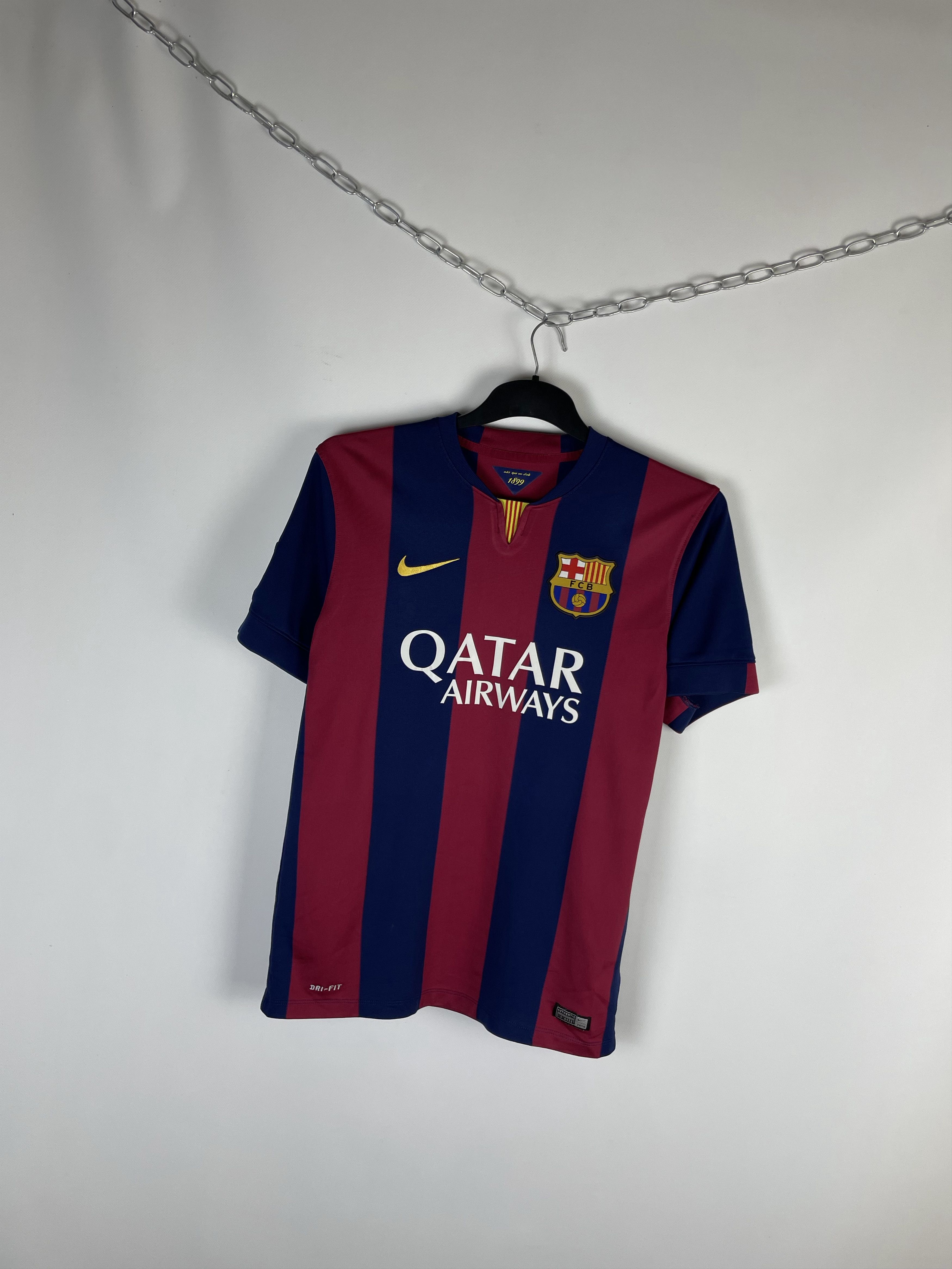 Nike BARCELONA 2014 HOME SUAREZ FOOTBALL SHIRT SOCCER JERSEY Size US M / EU 48-50 / 2 - 2 Thumbnail