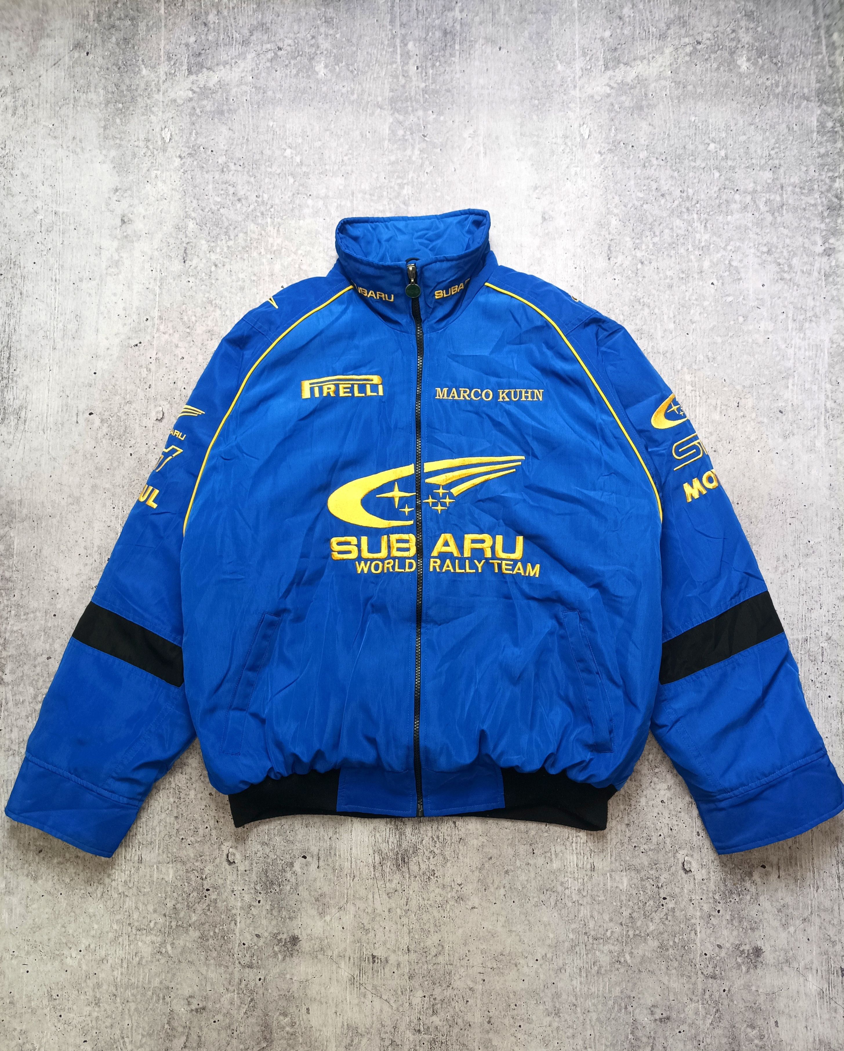 image of Subaru World Rally Team Racing Jacket in Blue, Men's (Size Medium)