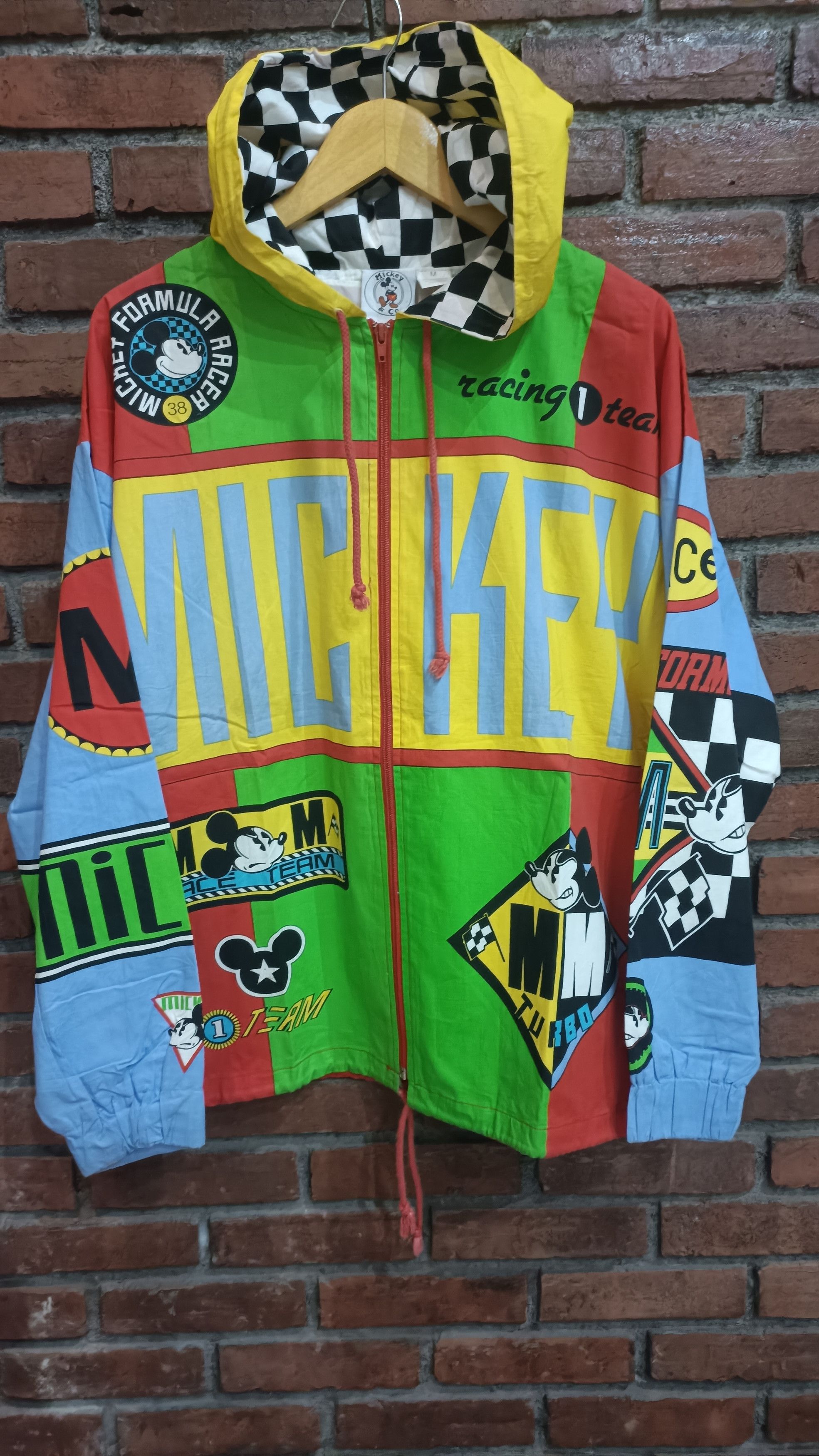 Mickey Mouse Mickey mouse formula 1 racing team jacket with hood Size US M / EU 48-50 / 2 - 2 Thumbnail
