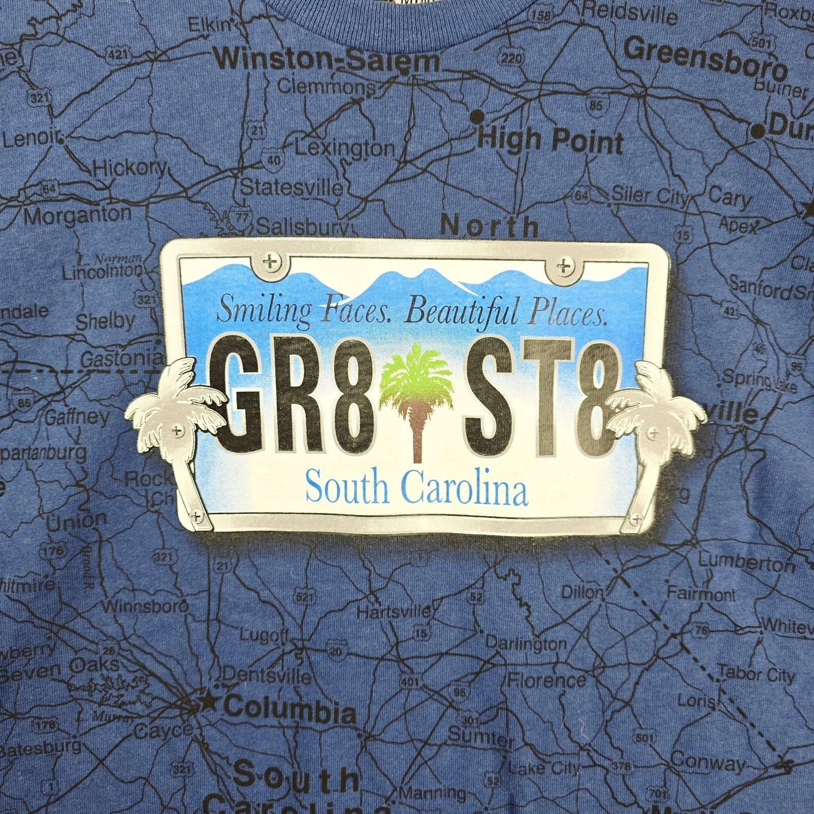 Other NWT Vintage State Of Mine South Carolina Map AOP Shirt Large Size US L / EU 52-54 / 3 - 3 Thumbnail