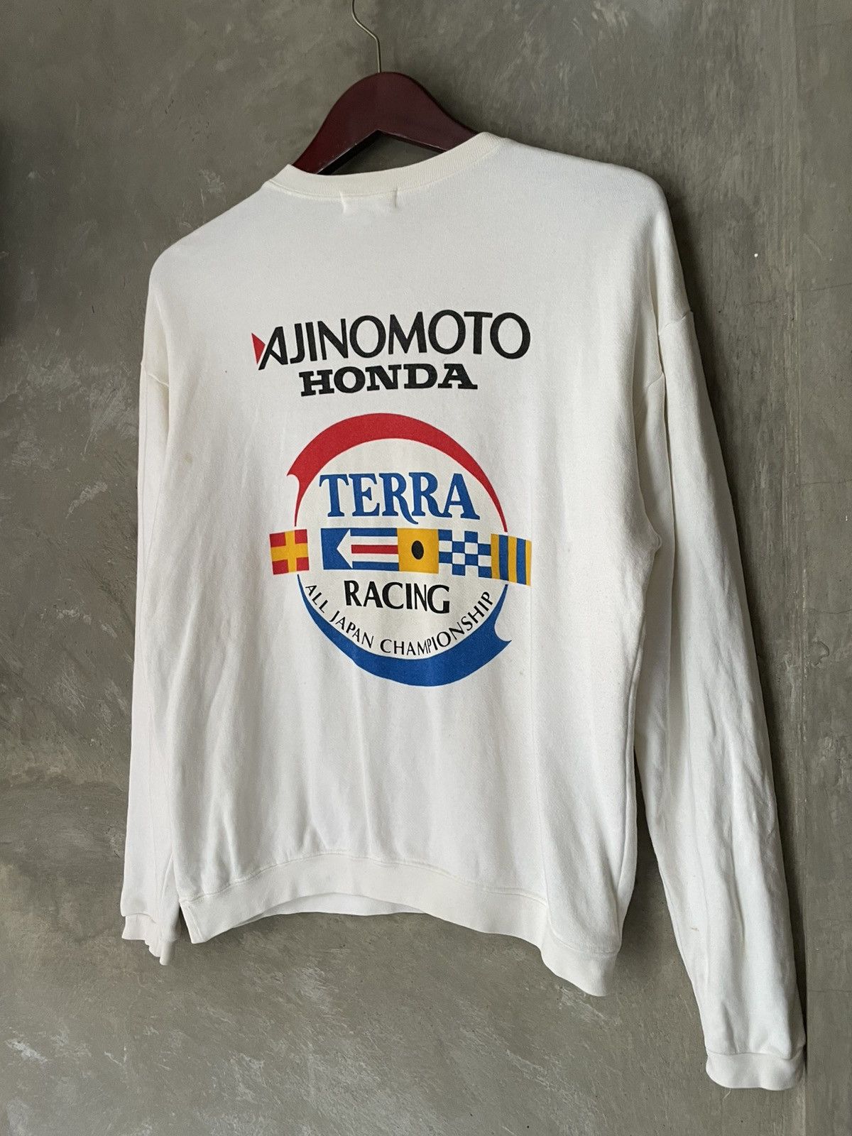Honda × Vintage Vintage 90s Japan Ajinomoto Honda Terra Racing Sweatshirt Size US M / EU 48-50 / 2 - 9 Thumbnail
