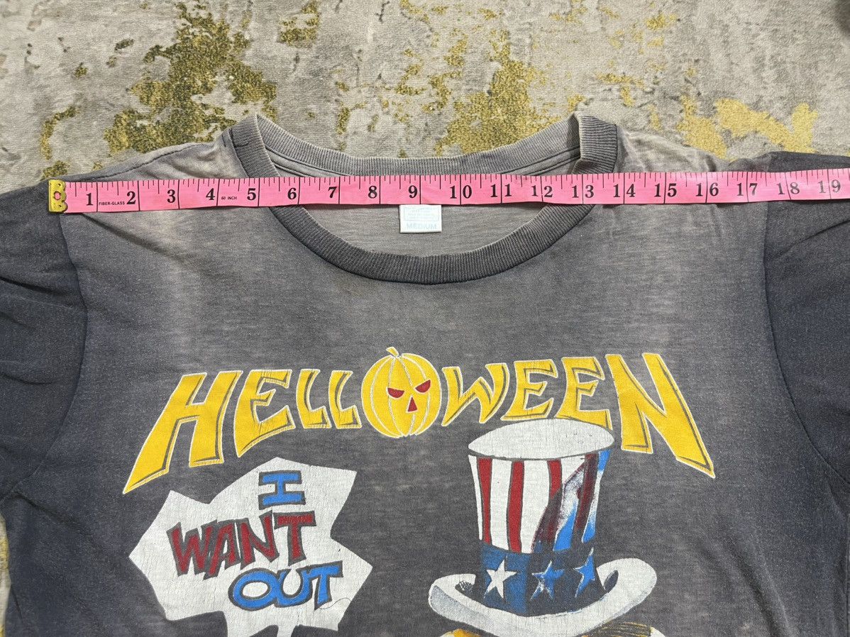 Vintage Vintage 1988’s HELLOWEEN Distrssed Tour Band Tshirt Size US M / EU 48-50 / 2 - 13 Thumbnail