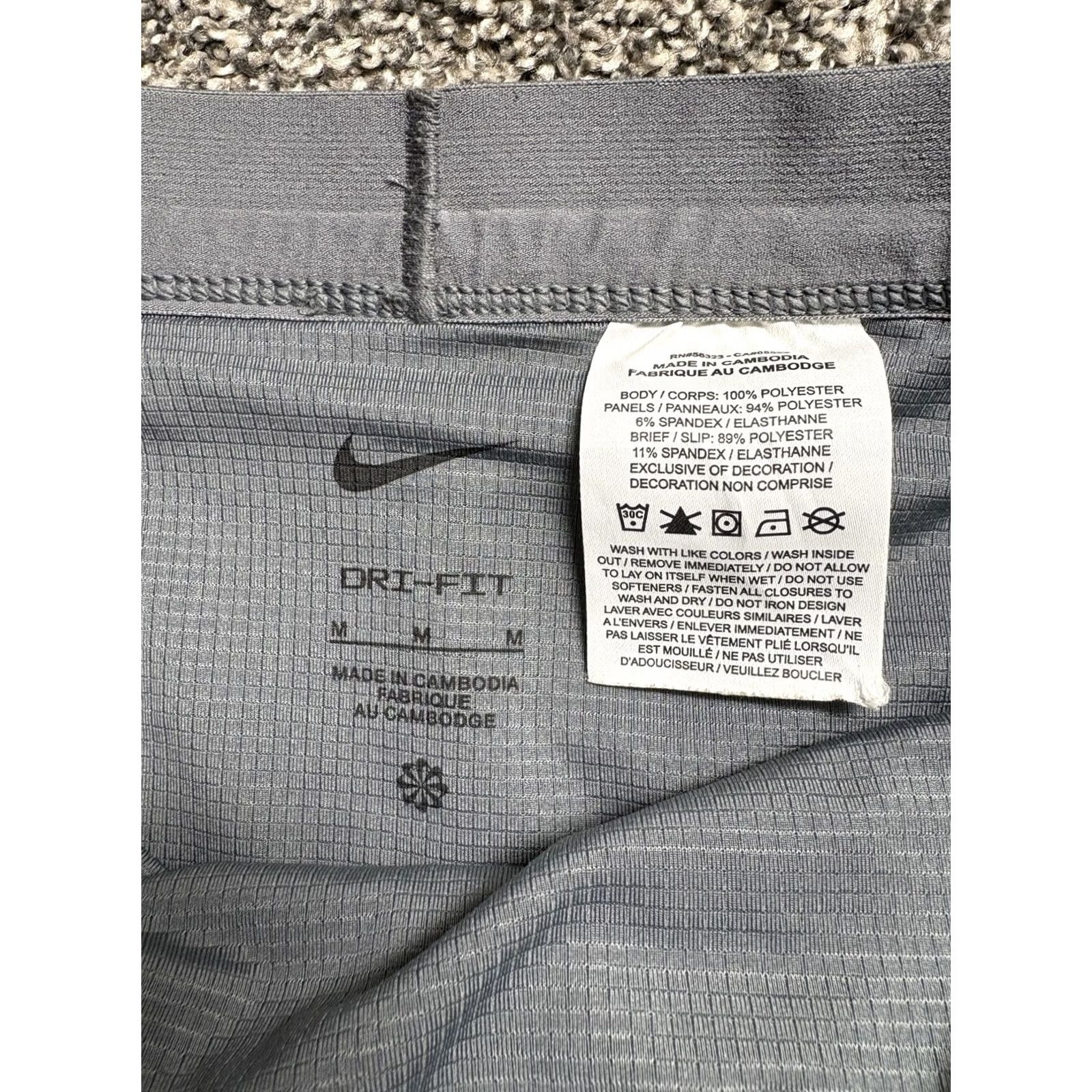 Nike Nike Flex Stride Running Shorts Mens Medium Gray 7” Brief Lined Gym DM4761 Size US 31 - 3 Thumbnail