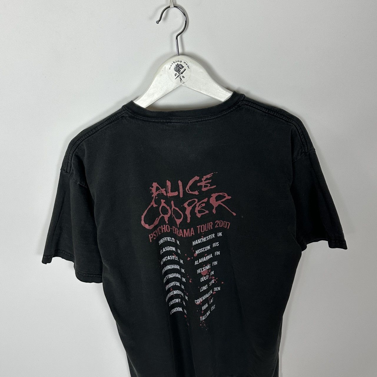 Band Tees Vintage 00s Sun Faded Alice Cooper Psycho Drama 2007 tee y2k Size US L / EU 52-54 / 3 - 2 Thumbnail
