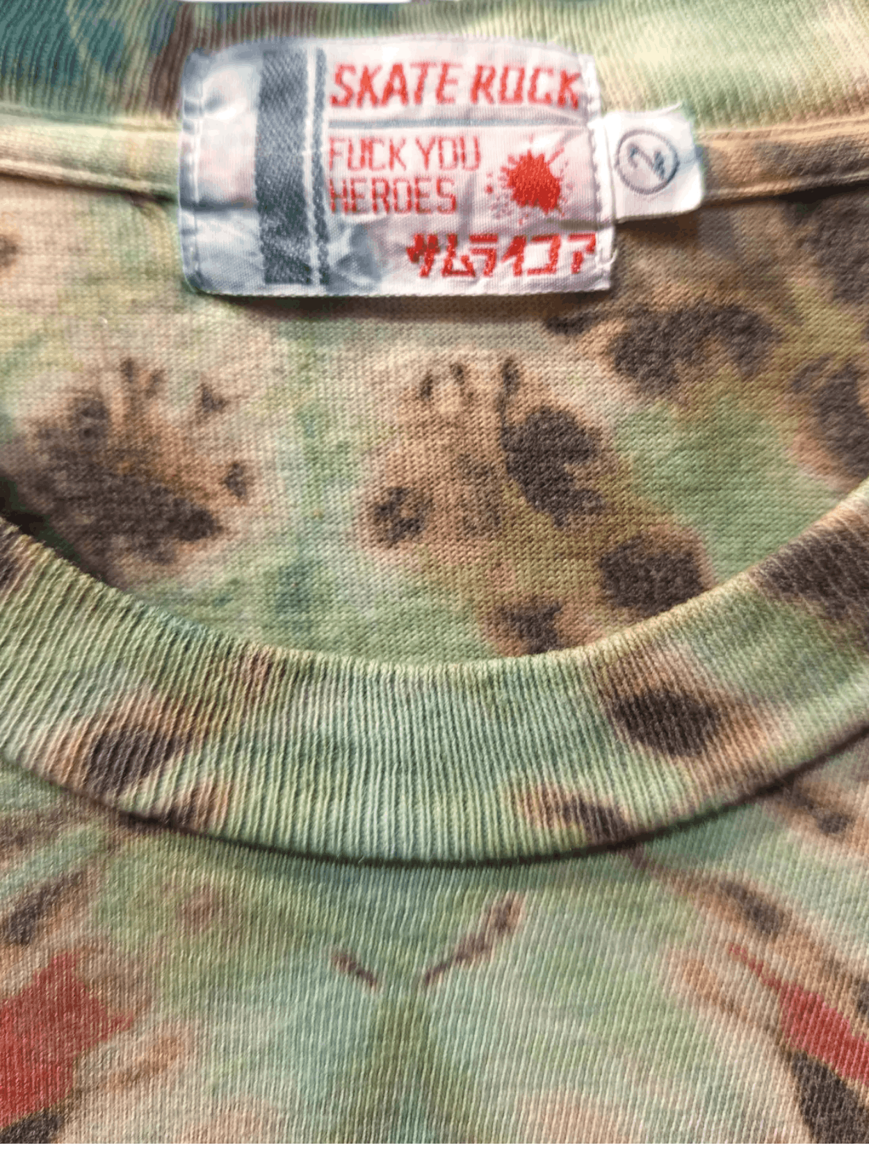 Japanese Brand Fuck You Heroes × Samurai Core Milky Fucker Tie Dye Tee Size US L / EU 52-54 / 3 - 9 Thumbnail
