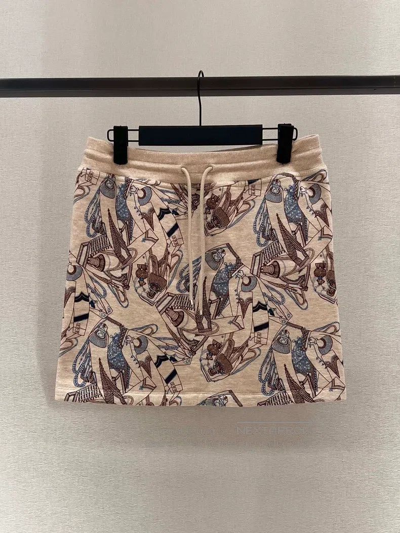 Hermes Hermes Printed sweatshirt skirt Size XXS / US 00 / IT 34 - 1 Thumbnail