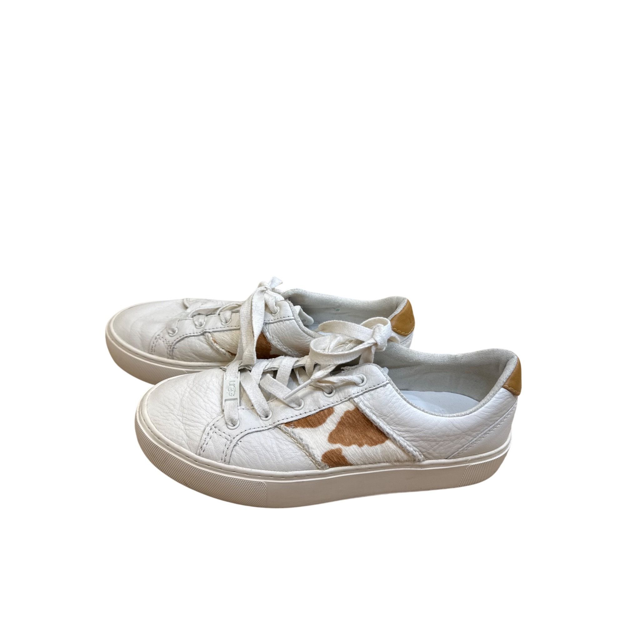 Ugg Ugg Womens White Brown Leopard Print Sneakers shoes Size 6 S Size US 6 / IT 36 - 4 Thumbnail