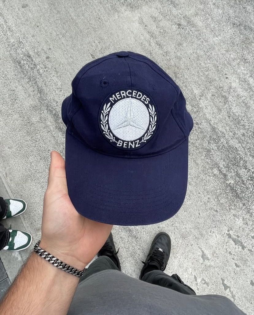 Mercedes-Benz × Vintage Vintage Mercedes Benz navy cap Size ONE SIZE - 6 Thumbnail