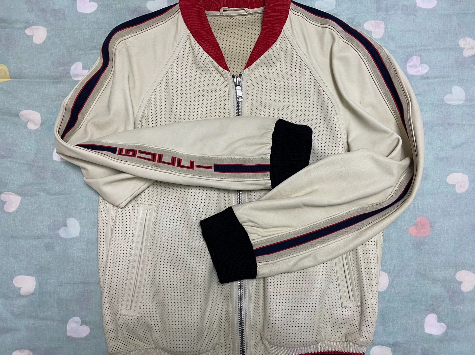 Gucci Gucci Influencer Leather Jacket Cream Men's 48 Size US M / EU 48-50 / 2 - 3 Thumbnail