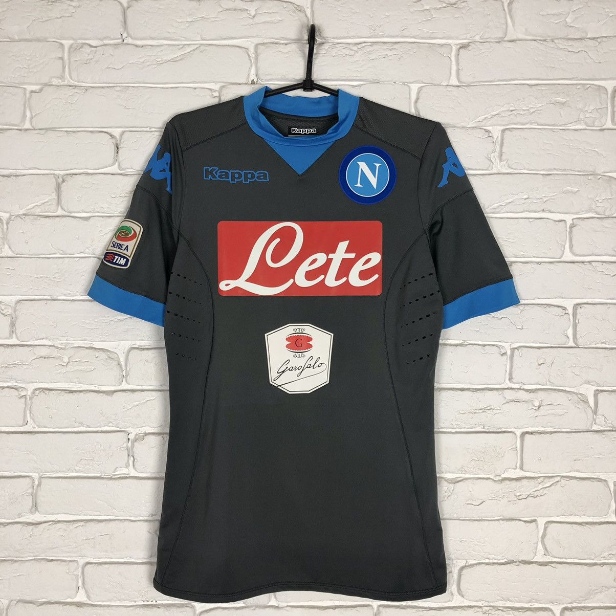 Kappa Napoli #24 Insigne Player Issue 2015 2016 away soccer jersey Size US S / EU 44-46 / 1 - 2 Thumbnail