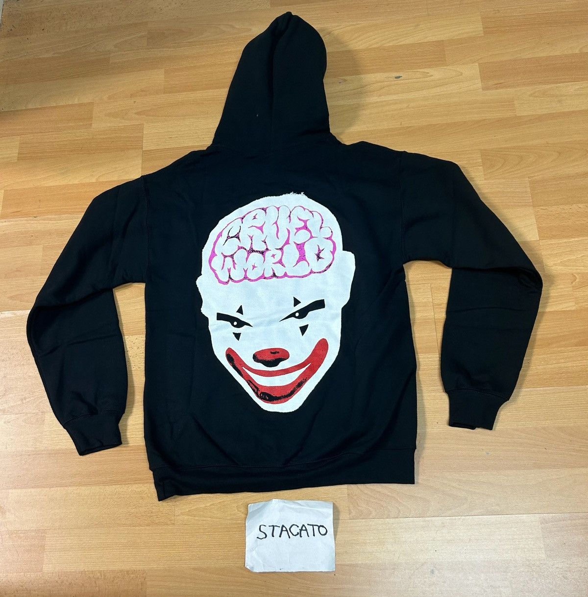 Band Tees × Rap Tees $NOT Cruel World Clown Hoodie Black Size US XXL / EU 58 / 5 - 1 Thumbnail