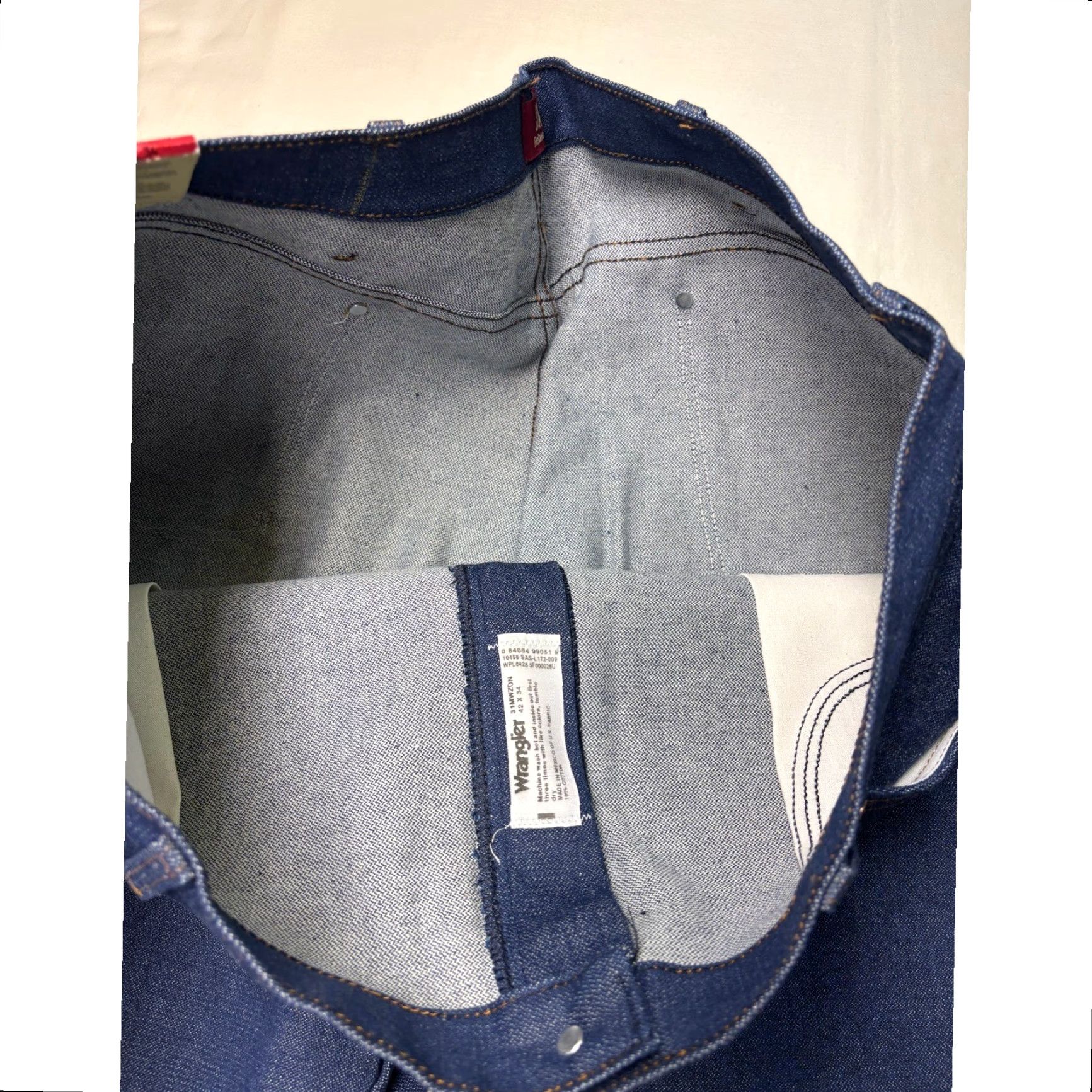 Wrangler Wrangler Men 42x34 Relaxed Fit Cowboy Cut Blue Denim Jeans WPL6426 Size US 42 / EU 58 - 4 Thumbnail