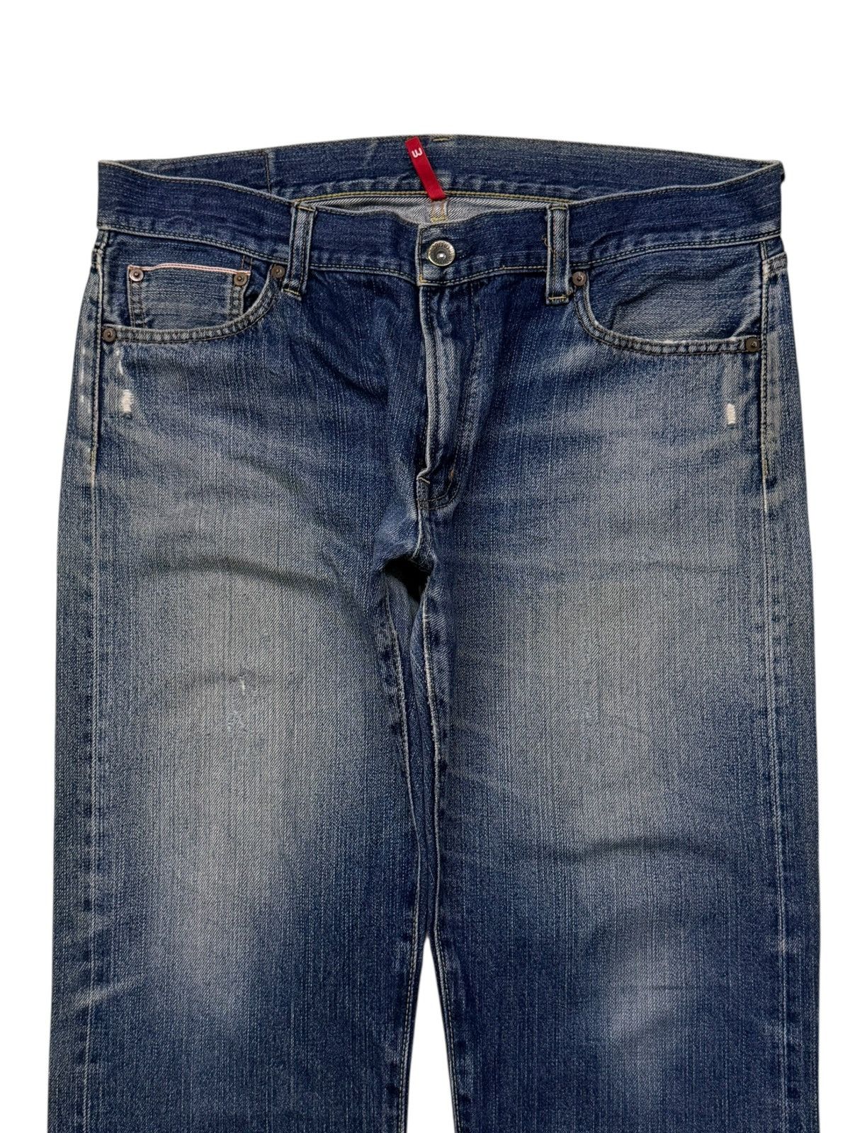 Uniqlo Vintage Uniqlo UJ S002 Selvedge Denim Jeans Red Line | W38 Size US 38 / EU 54 - 4 Thumbnail
