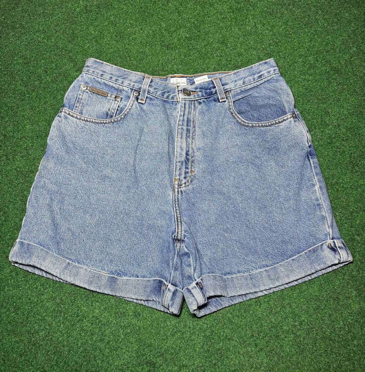Calvin Klein Y2K Calvin Klein Jorts Womens 11/12 32 7” Denim Shorts Size US 32 / EU 48 - 3 Thumbnail