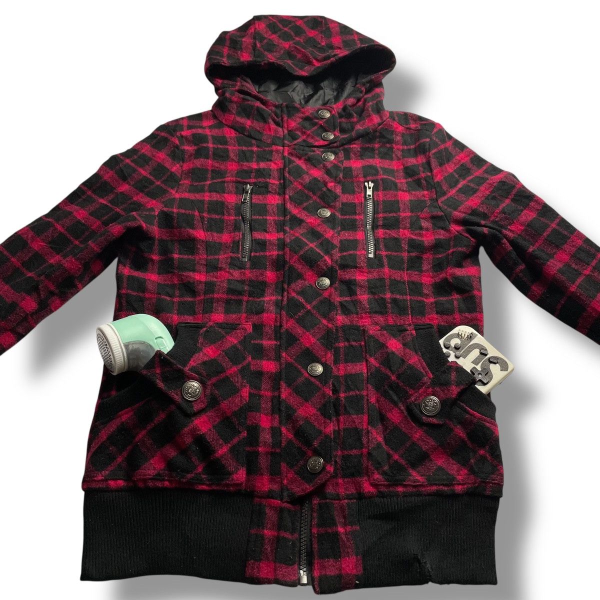 20471120 SKY BOMBER TARTAN PUNK SEDITIONARIES WOOL FULL ZIP JACKET Size US L / EU 52-54 / 3 - 3 Thumbnail