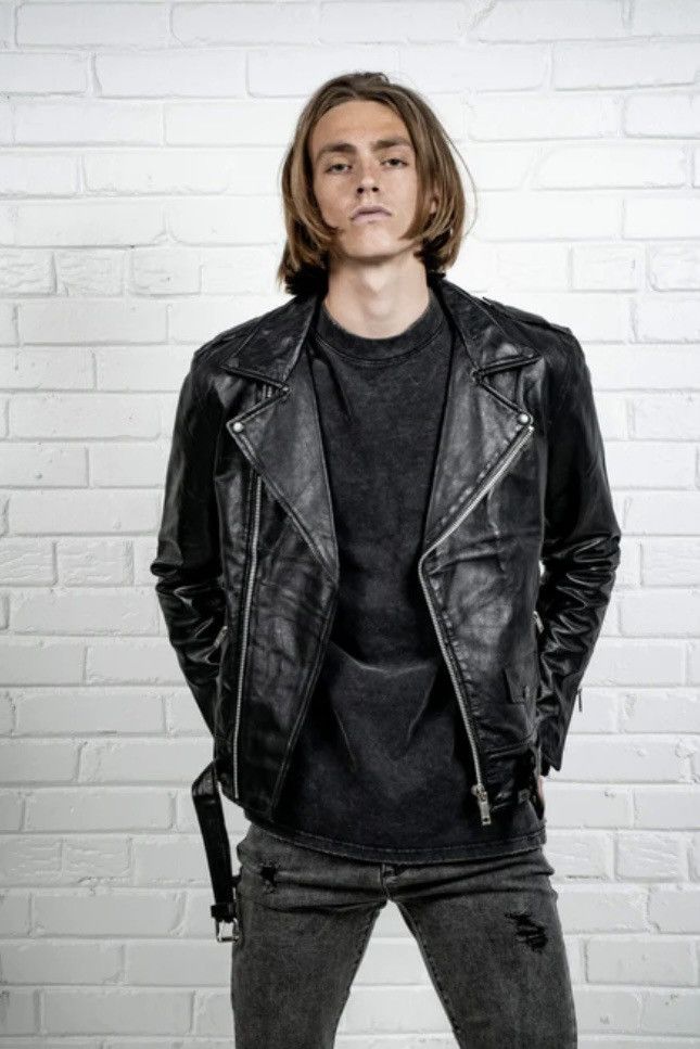 Kollar Clothing Kollar Clothing Classic Matte Leather Biker Jacket Size US L / EU 52-54 / 3 - 2 Thumbnail