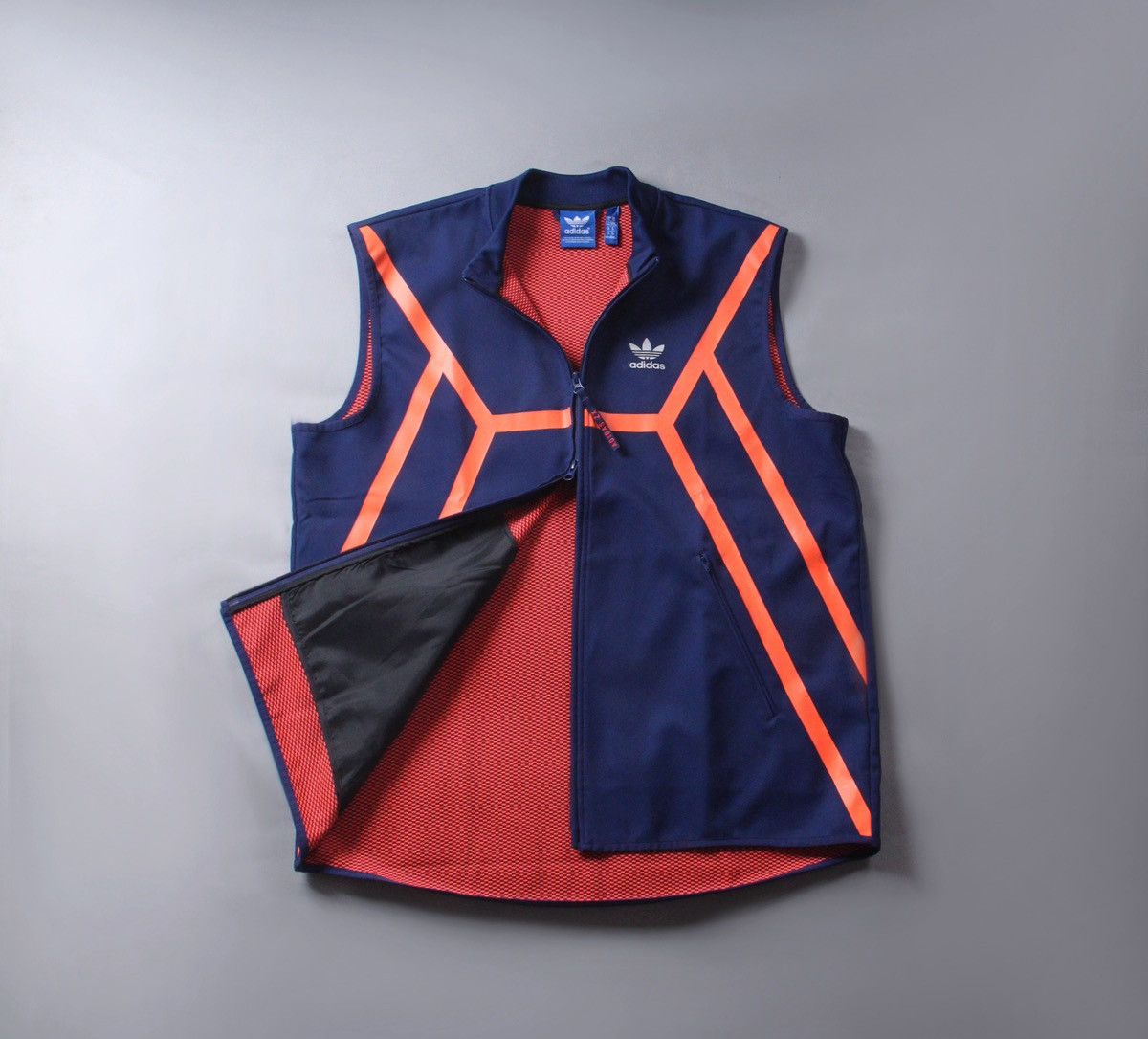 Adidas Originals Blue Gilet Vest Waistocat Jacket 90s L