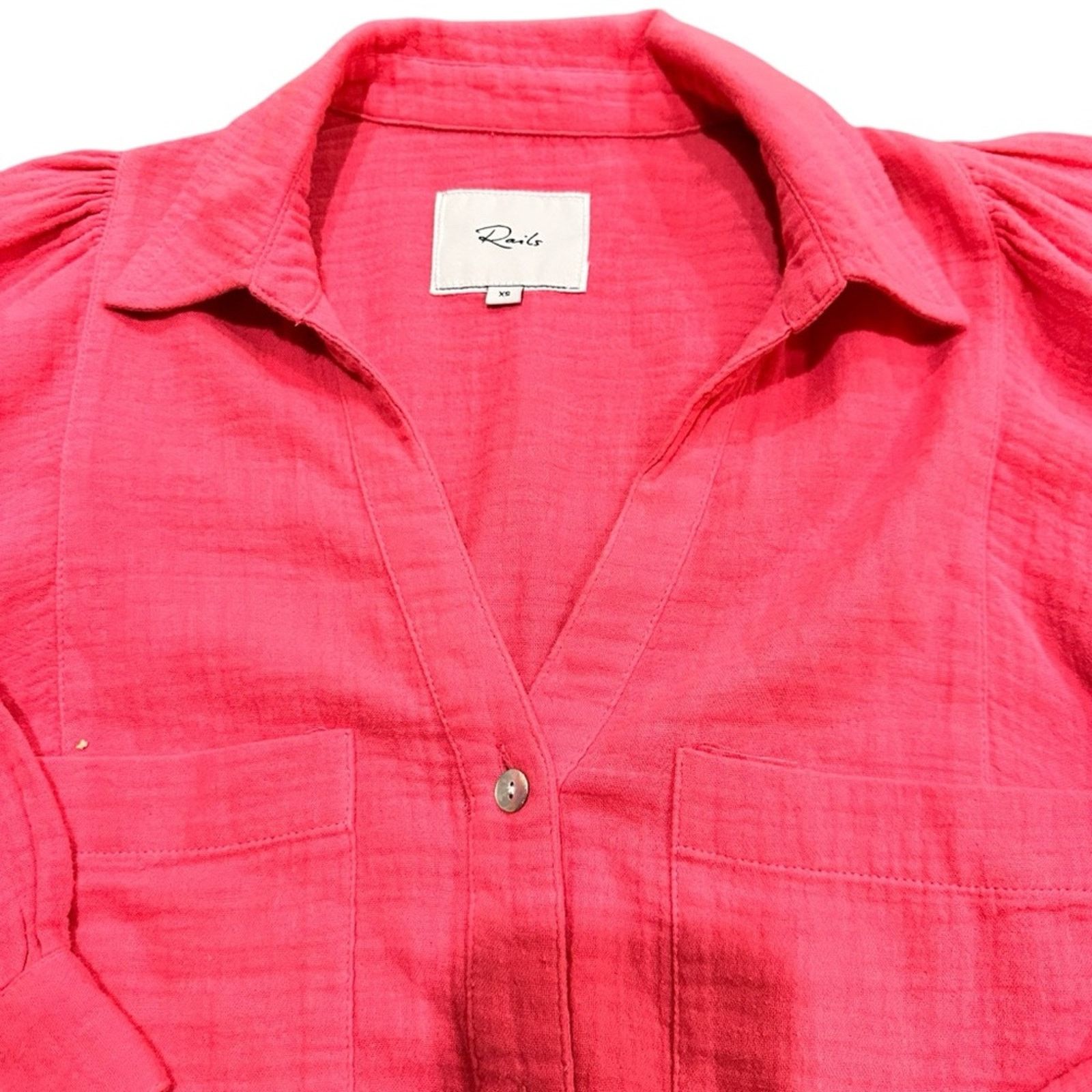 Rails Rails Ellis Cotton Gauze Button-Up Shirt - Size XS Size XS / US 0-2 / IT 36-38 - 5 Thumbnail