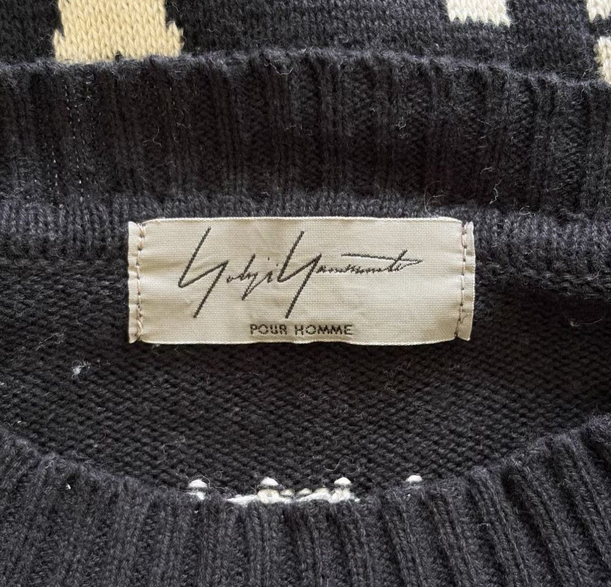 Yohji Yamamoto Yohji Yamamoto 16AW Fair Isle Jacquard Knit Sweater J4 Size US M / EU 48-50 / 2 - 6 Thumbnail