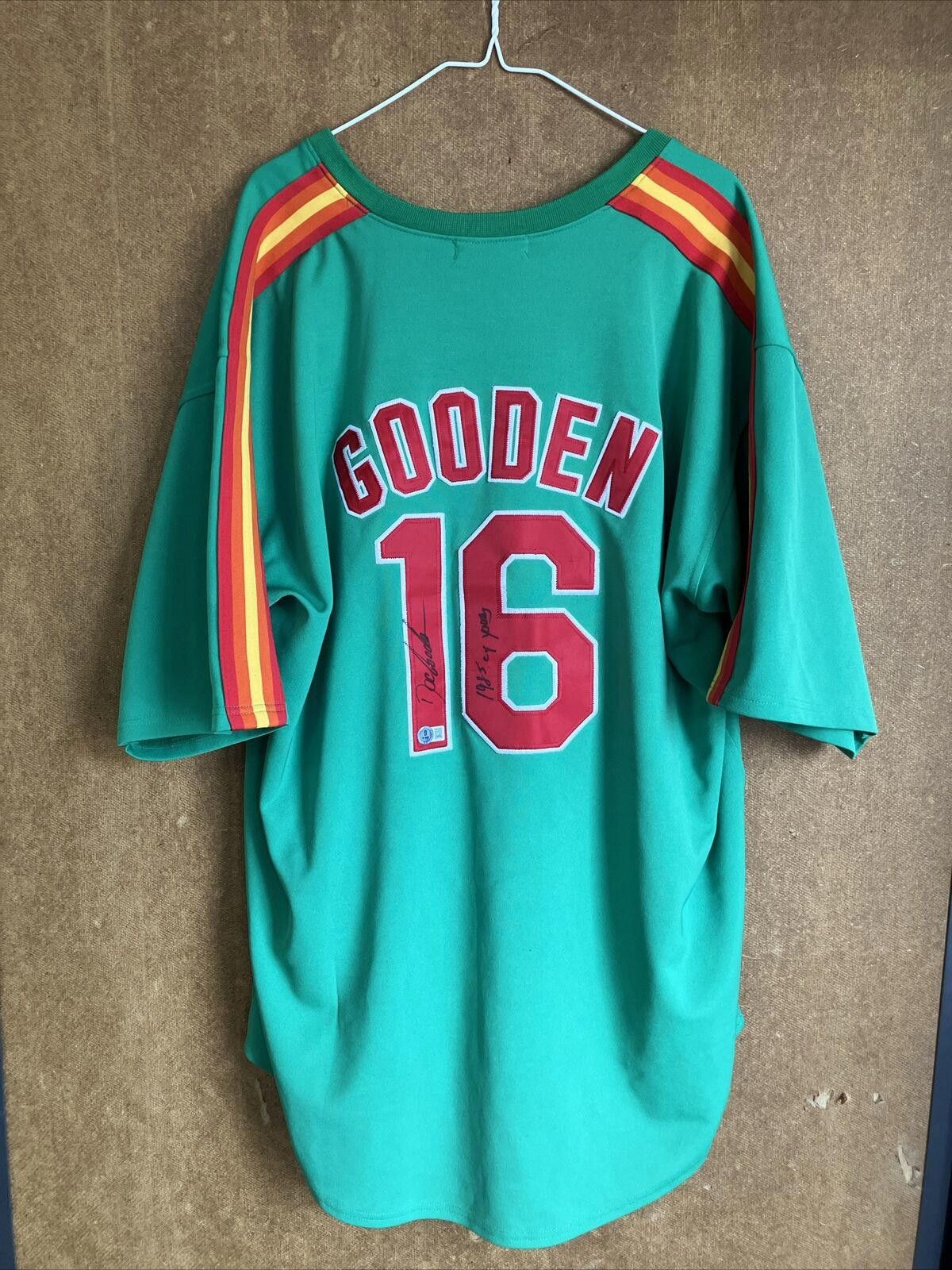 Dwight Gooden SIGNED MITCHELL & NESS Jersey Beckett