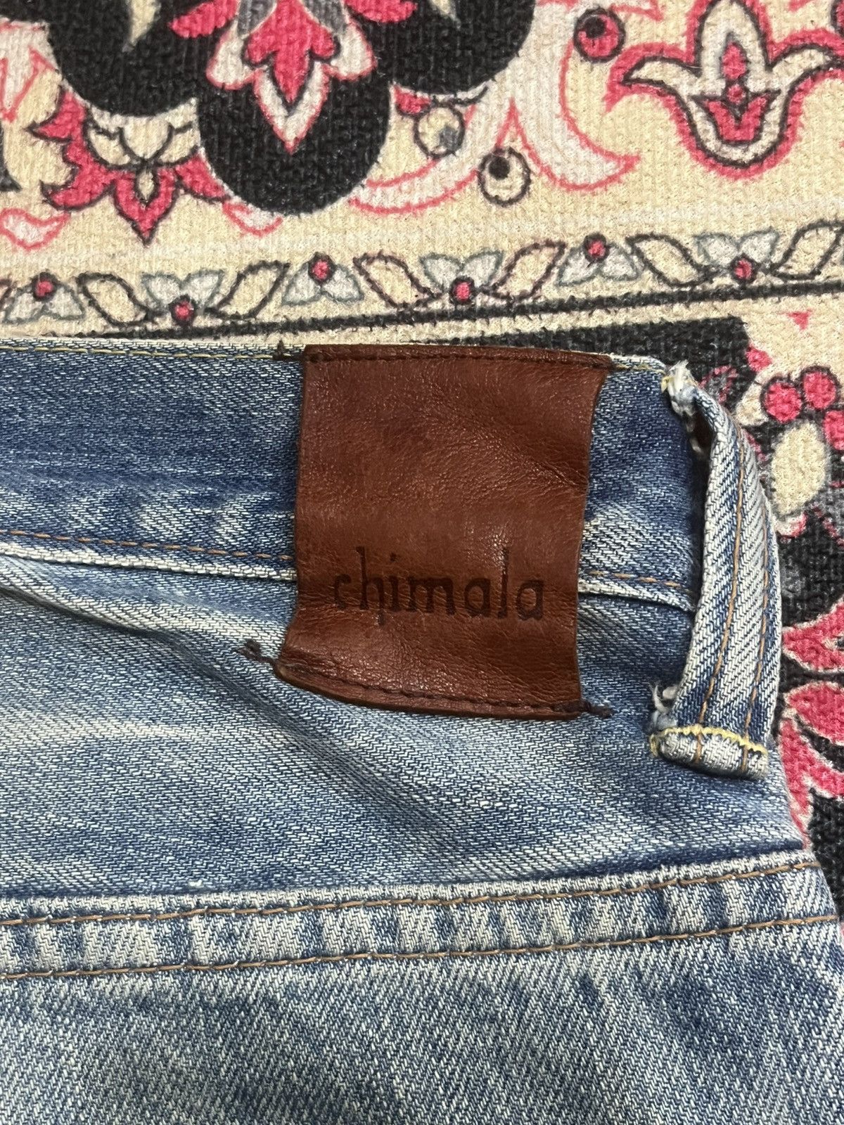 Chimala Japanese Brand Chimala Blue Washed Distressed Selvedge Jeans Size US 29 - 10 Thumbnail