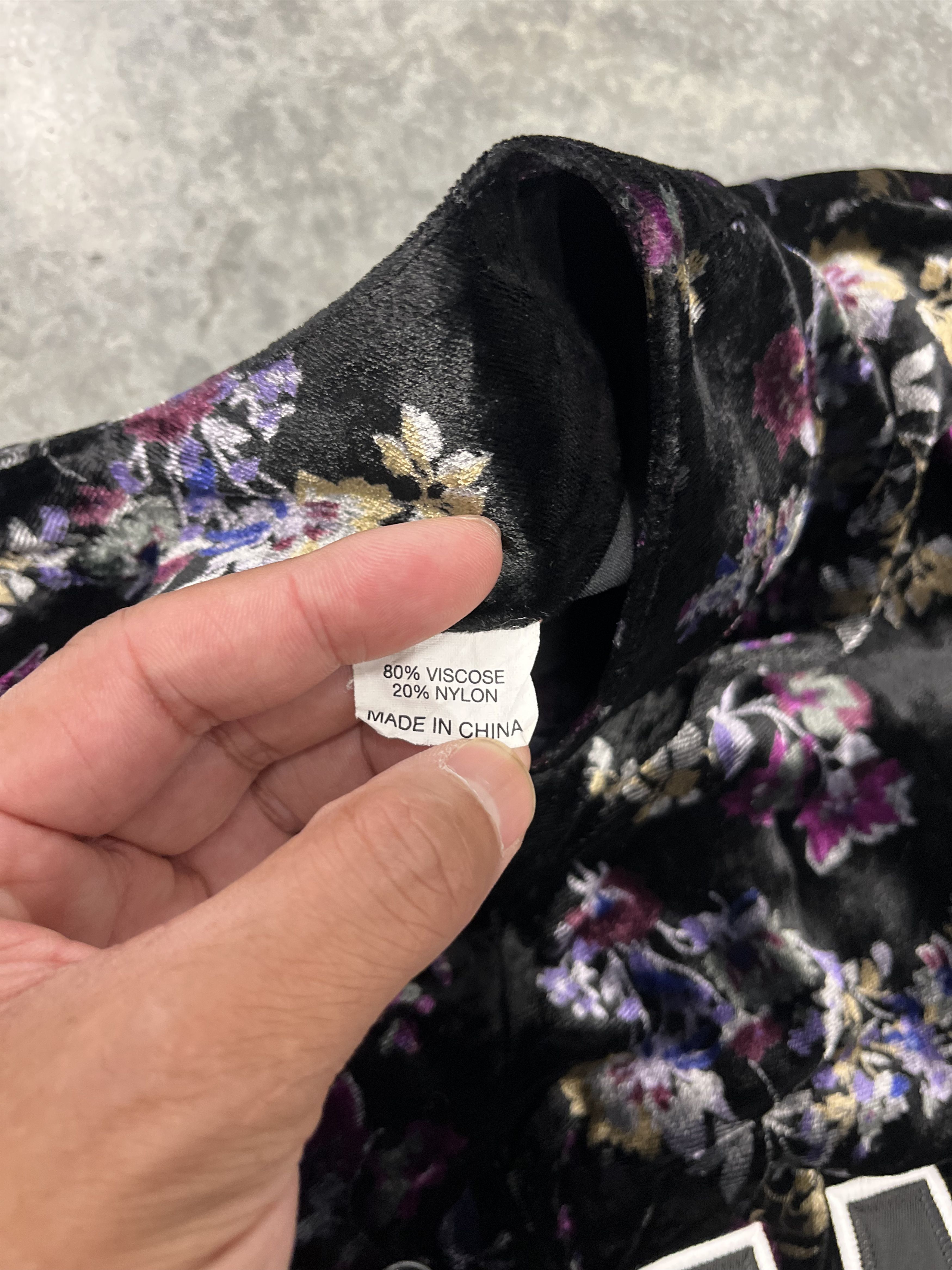 Supreme Supreme Floral Baseball Jersey Velour S Size US S / EU 44-46 / 1 - 5 Thumbnail