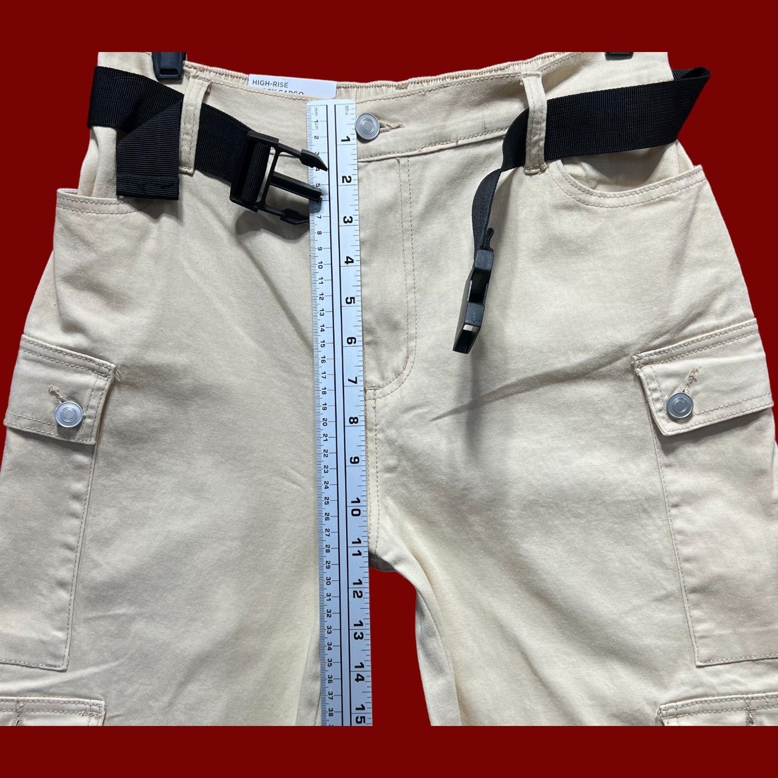 rue21 Rue 21 - Women's High-Rise Baggy Cargo Jogger - Medium Stret Size 28" / US 6 / IT 42 - 5 Thumbnail