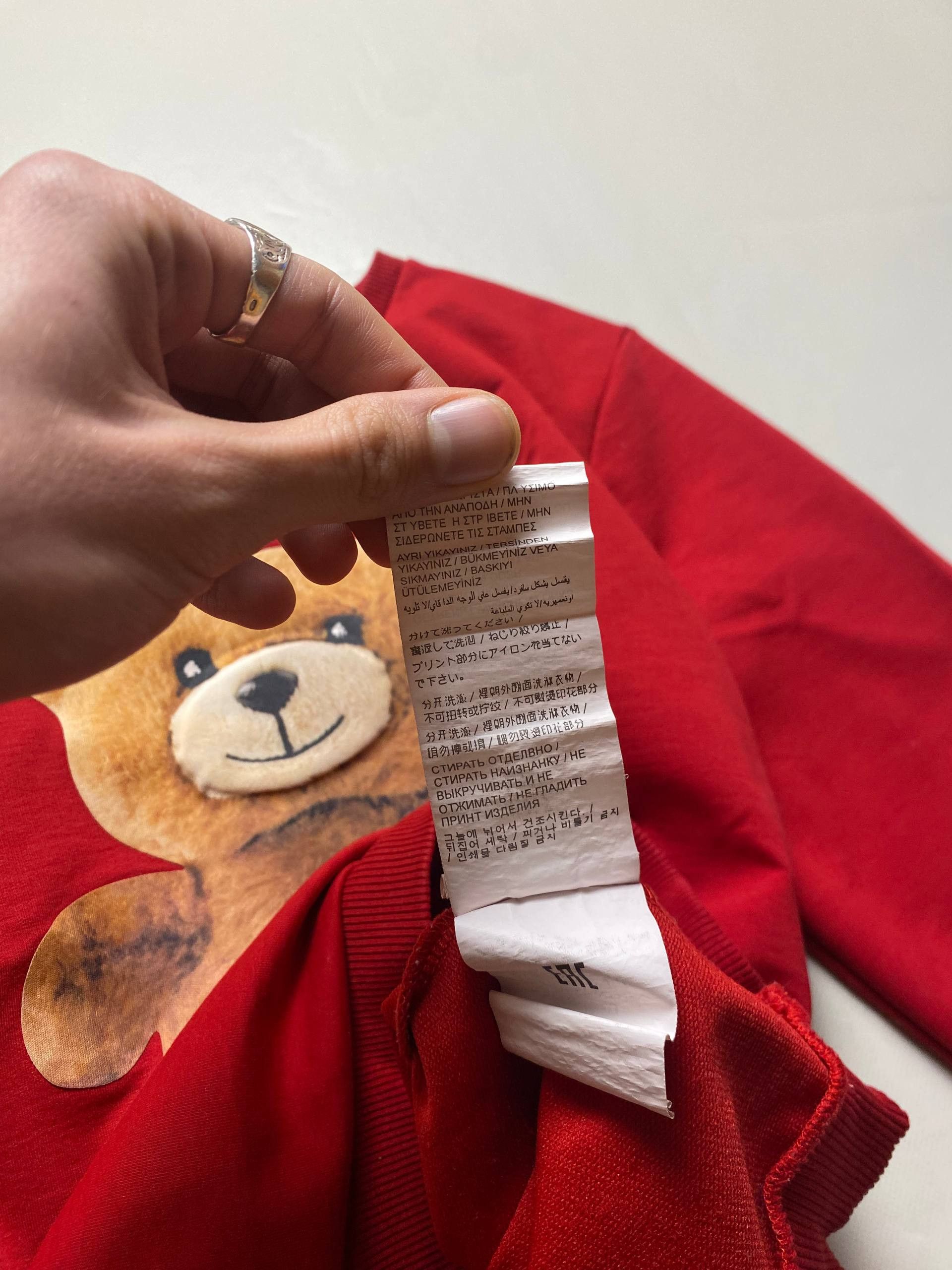 Moschino Moschino Bear Big Logo Sweatshirts Size S / US 4 / IT 40 - 7 Thumbnail