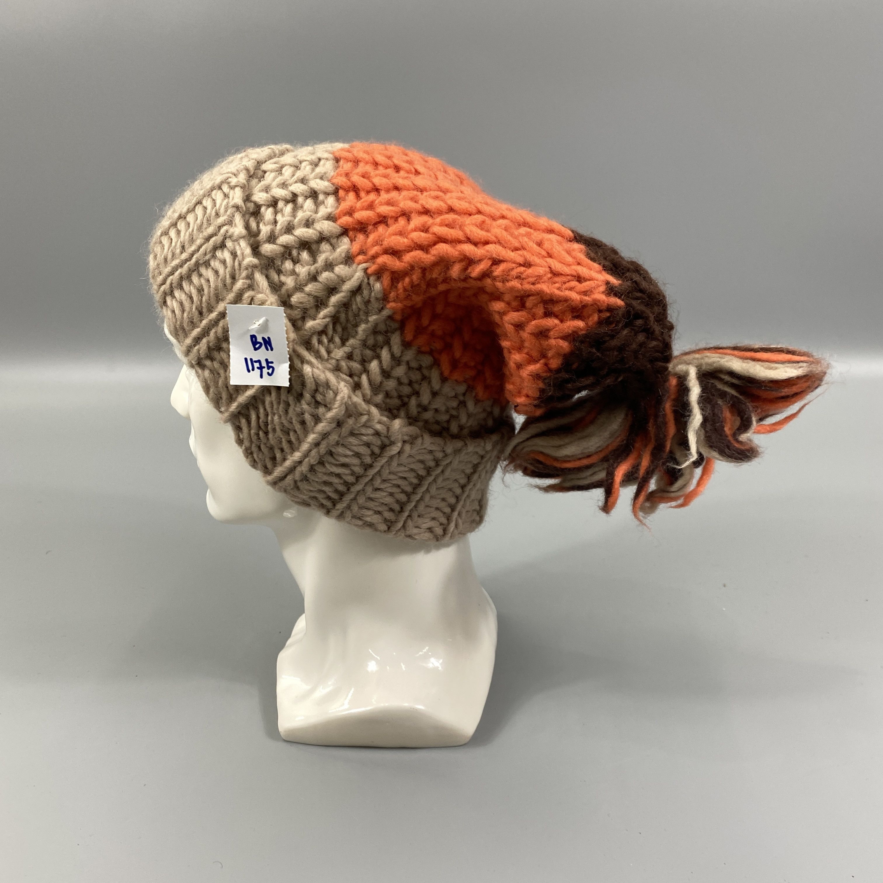 Japanese Brand Knitted Three Color Beanie Hats -BN1175 Size ONE SIZE - 1 Thumbnail