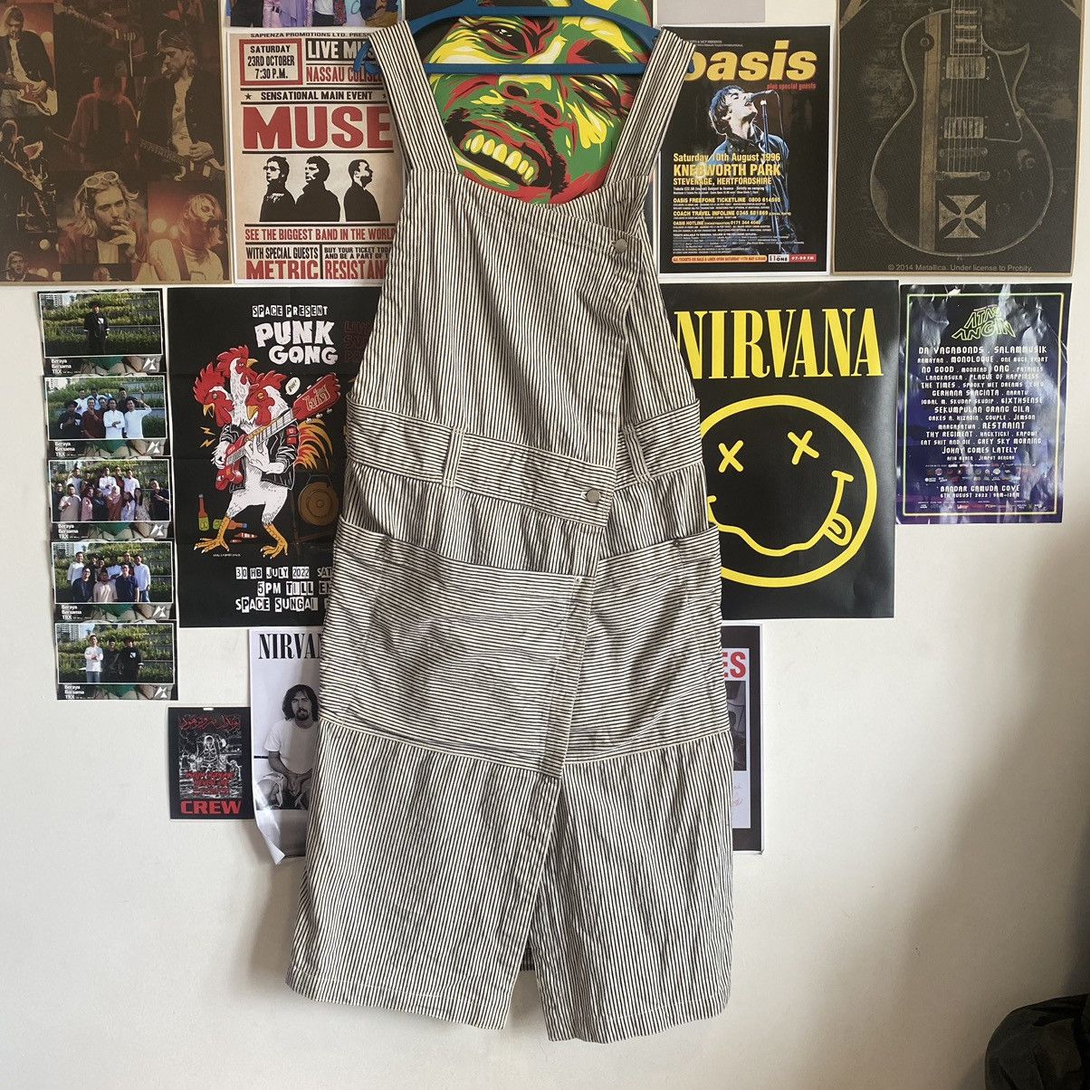 Issey Miyake Vintage Issey Miyake Hickory Stripe Overalls Dress Size S / US 4 / IT 40 - 1 Thumbnail