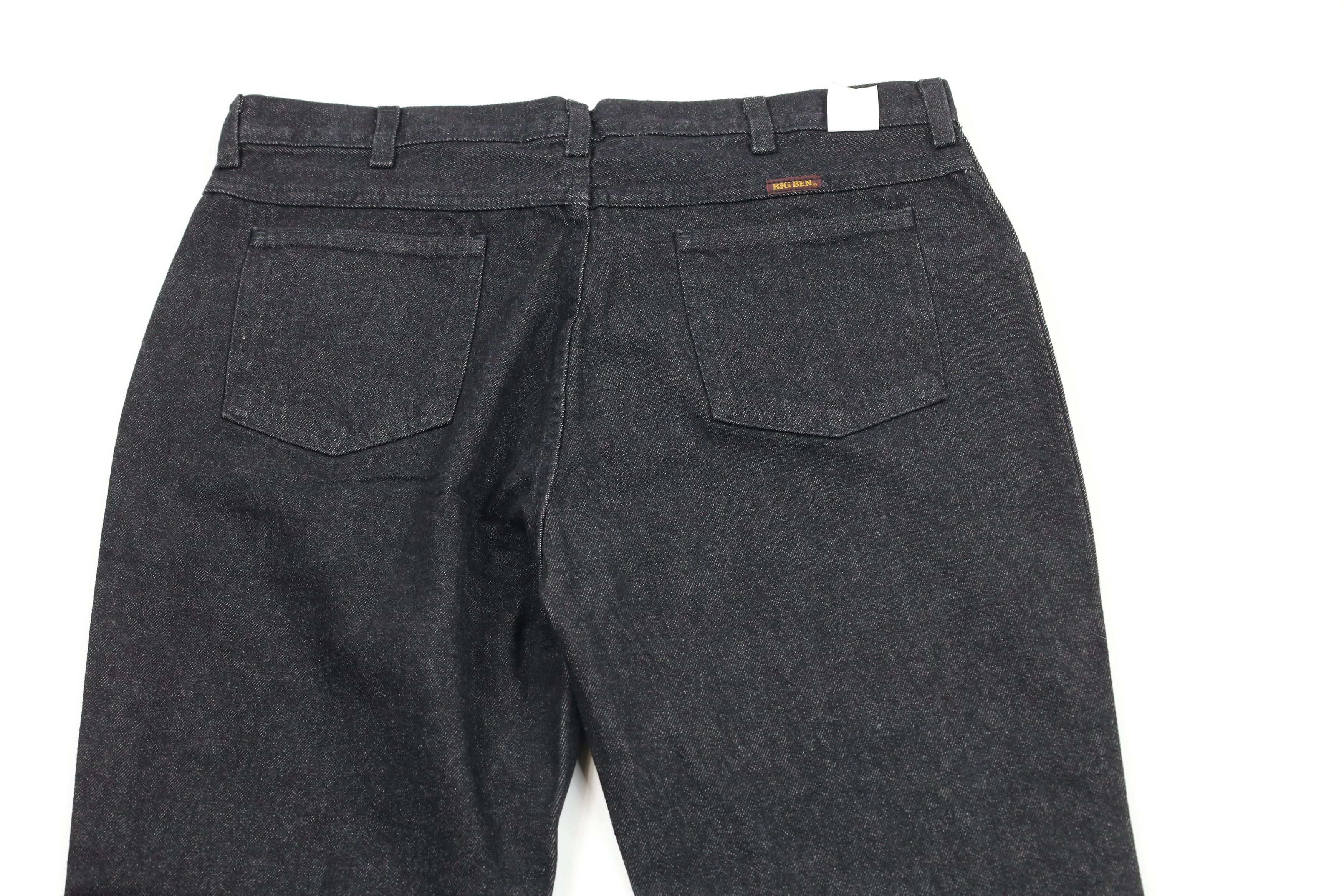 Vintage Vintage 90s Big Ben Wide Leg Denim Jeans Black Cotton Size US 38 / EU 54 - 8 Thumbnail