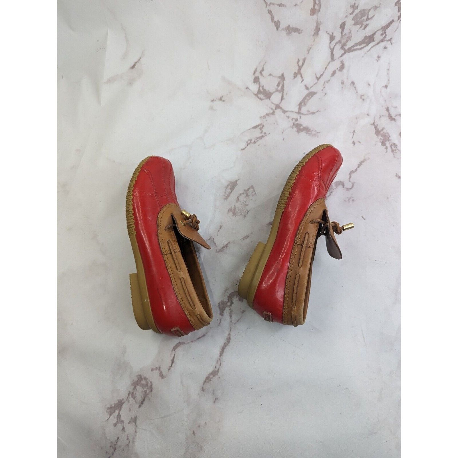 Tory Burch Tory Burch Loafer Women 9 Wellie Slip Shoe Leather Rain Boat Size US 9 / IT 39 - 7 Thumbnail