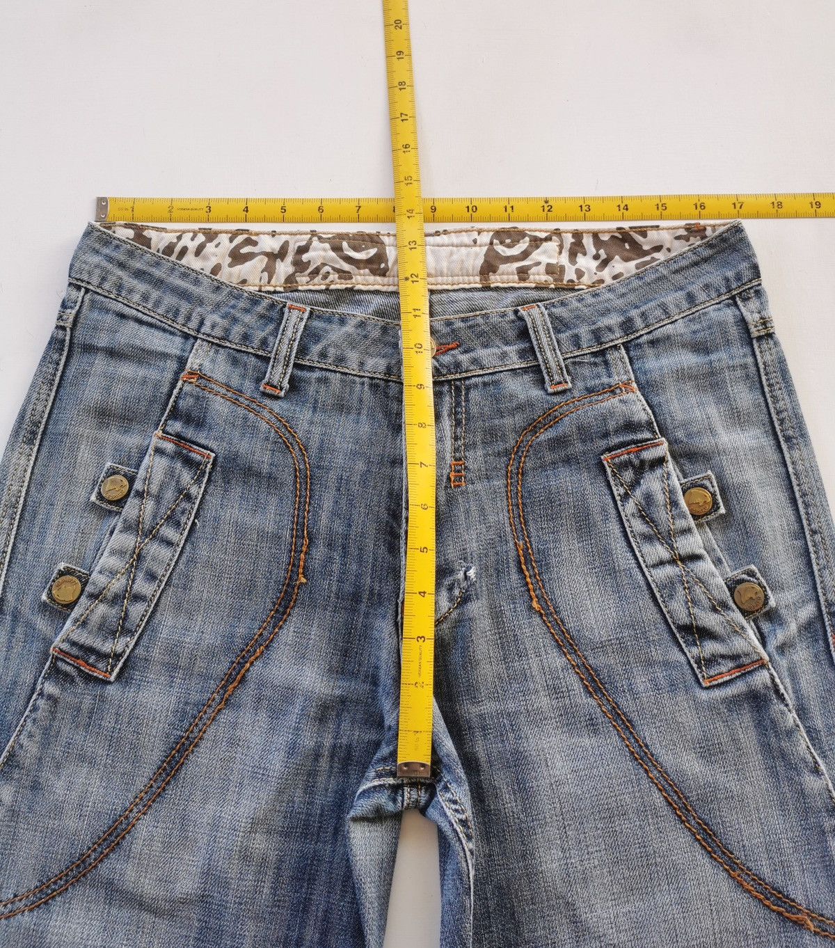 Japanese Brand Leopard Baggy Distressed Denim Jeans Size US 34 / EU 50 - 10 Thumbnail