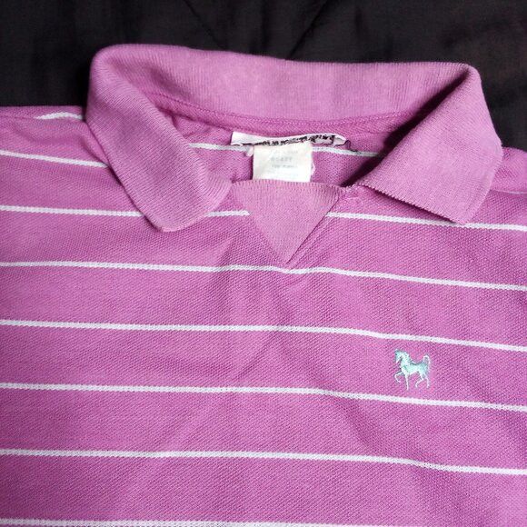 Vintage Vintage Hunter's Glen Striped Polo Shirt 700 Purple Size US M / EU 48-50 / 2 - 1 Thumbnail