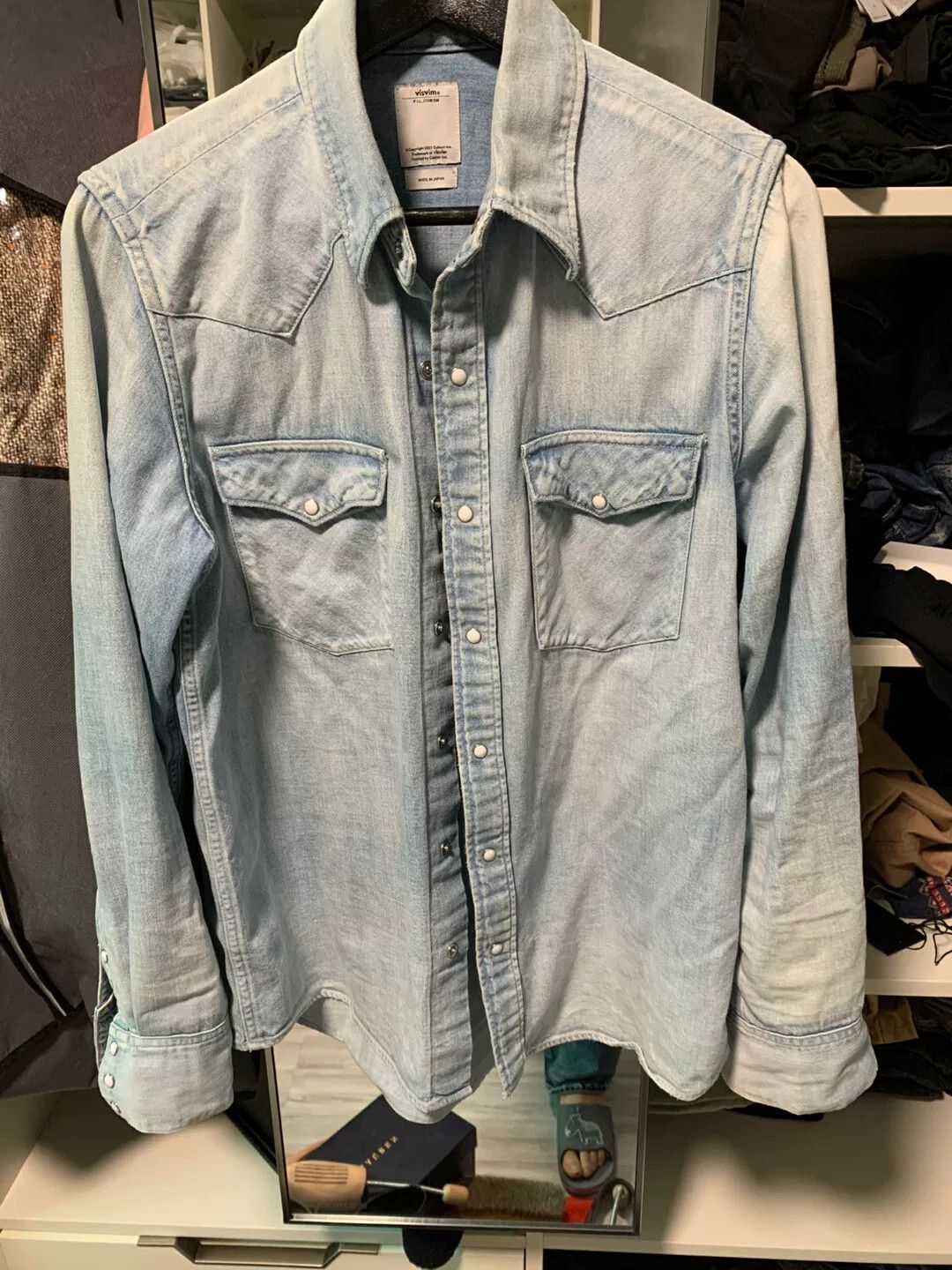 Visvim visvim denim shirt size 2 in blue Size US S / EU 44-46 / 1 - 1 Thumbnail