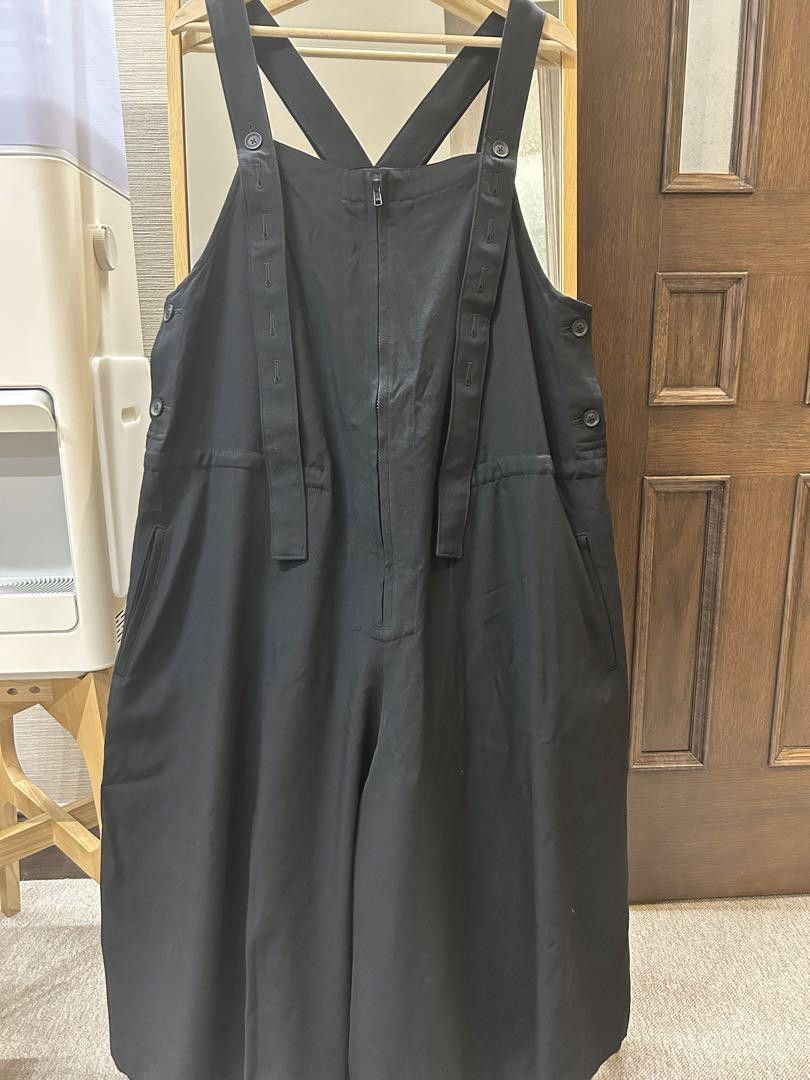 Pour Homme wool gabardine overall
