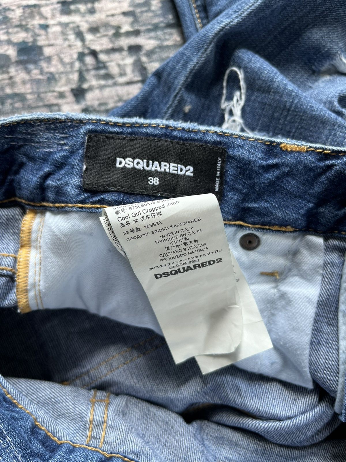 Dsquared2 🔥Dsquared2 Distressed Cool Girl Cropped Jeans Size 38" / US 16 / IT 52 - 19 Thumbnail