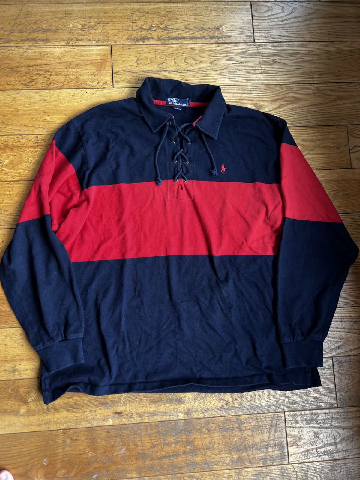 Polo Ralph Lauren × Ralph Lauren × Vintage Vintage Polo Ralph Lauren Regby Sweatshirt Rare Size US XL / EU 56 / 4 - 1 Thumbnail
