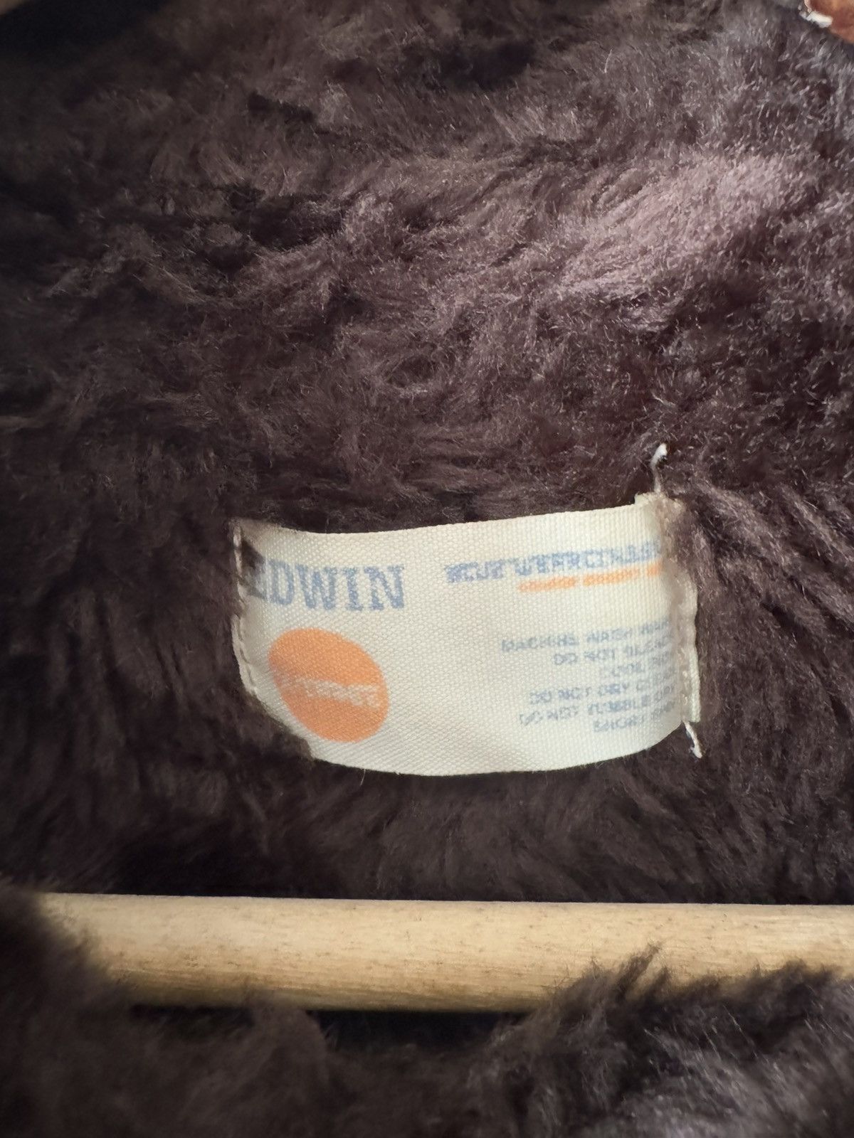 If Six Was Nine Vintage Edwin Lined Fleece Fur Brown Detroit Jacket Size US XL / EU 56 / 4 - 7 Thumbnail