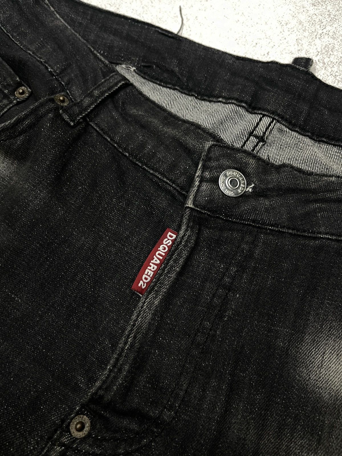 Dsquared2 Dsquared2 Cool Guy Faded Ripped Denim Jeans Black Size US 36 / EU 52 - 4 Thumbnail